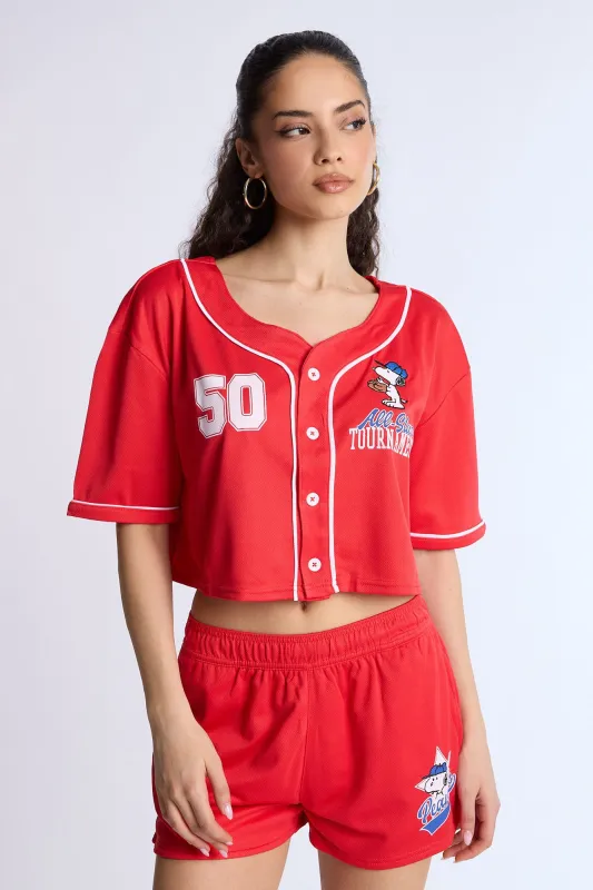 Snoopy 50 Mesh Cropped Jersey sold by Bluenotes