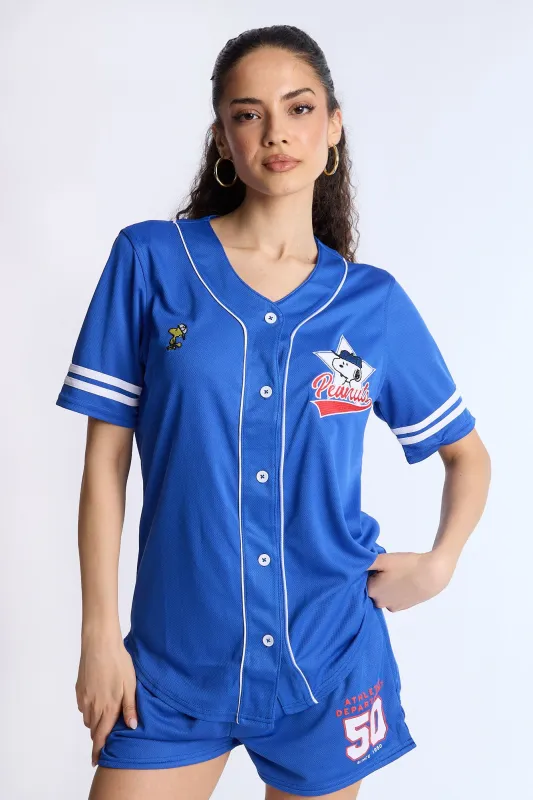 Peanuts 50 Mesh Baseball Jersey sold by Bluenotes