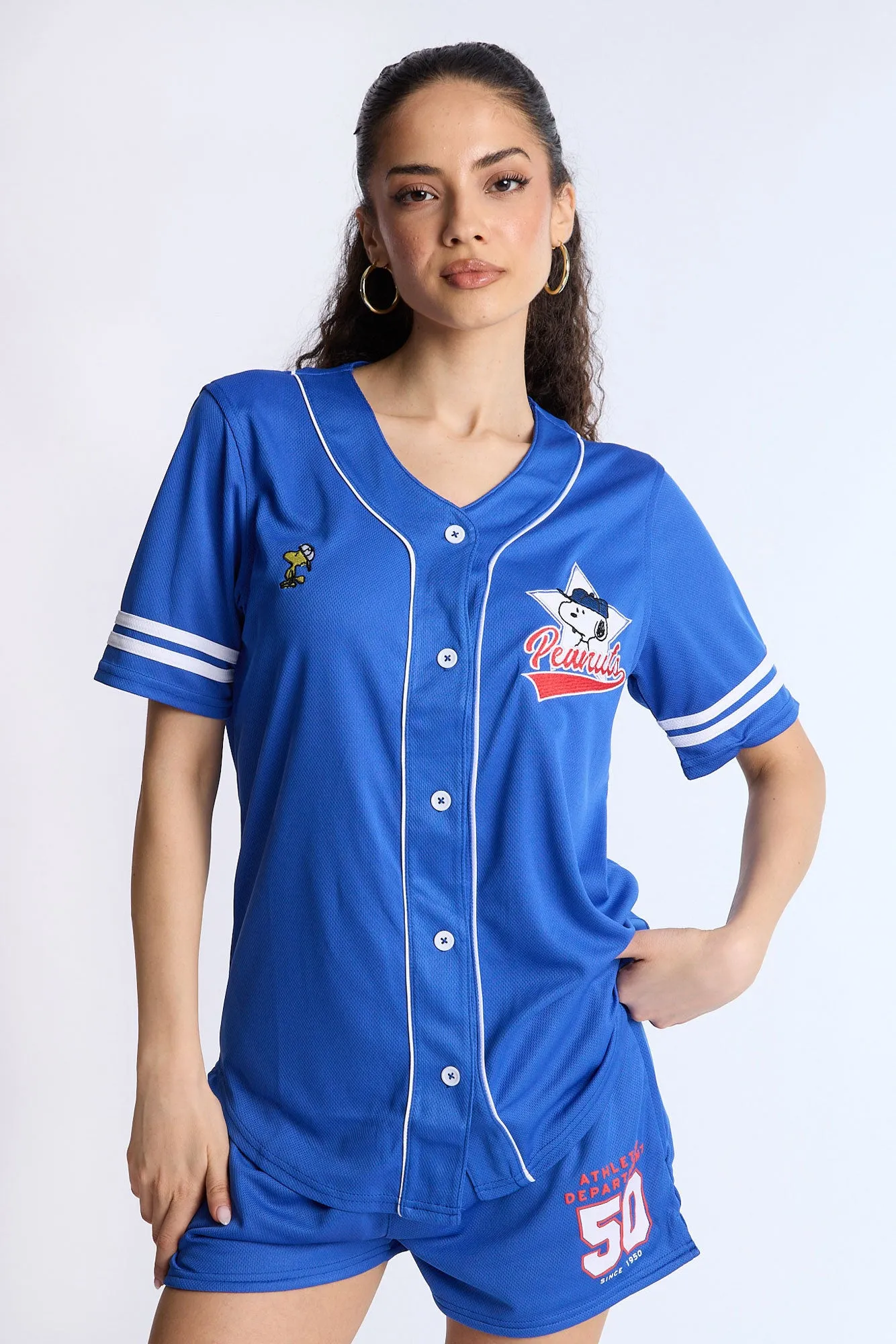 Peanuts 50 Mesh Baseball Jersey sold by Bluenotes