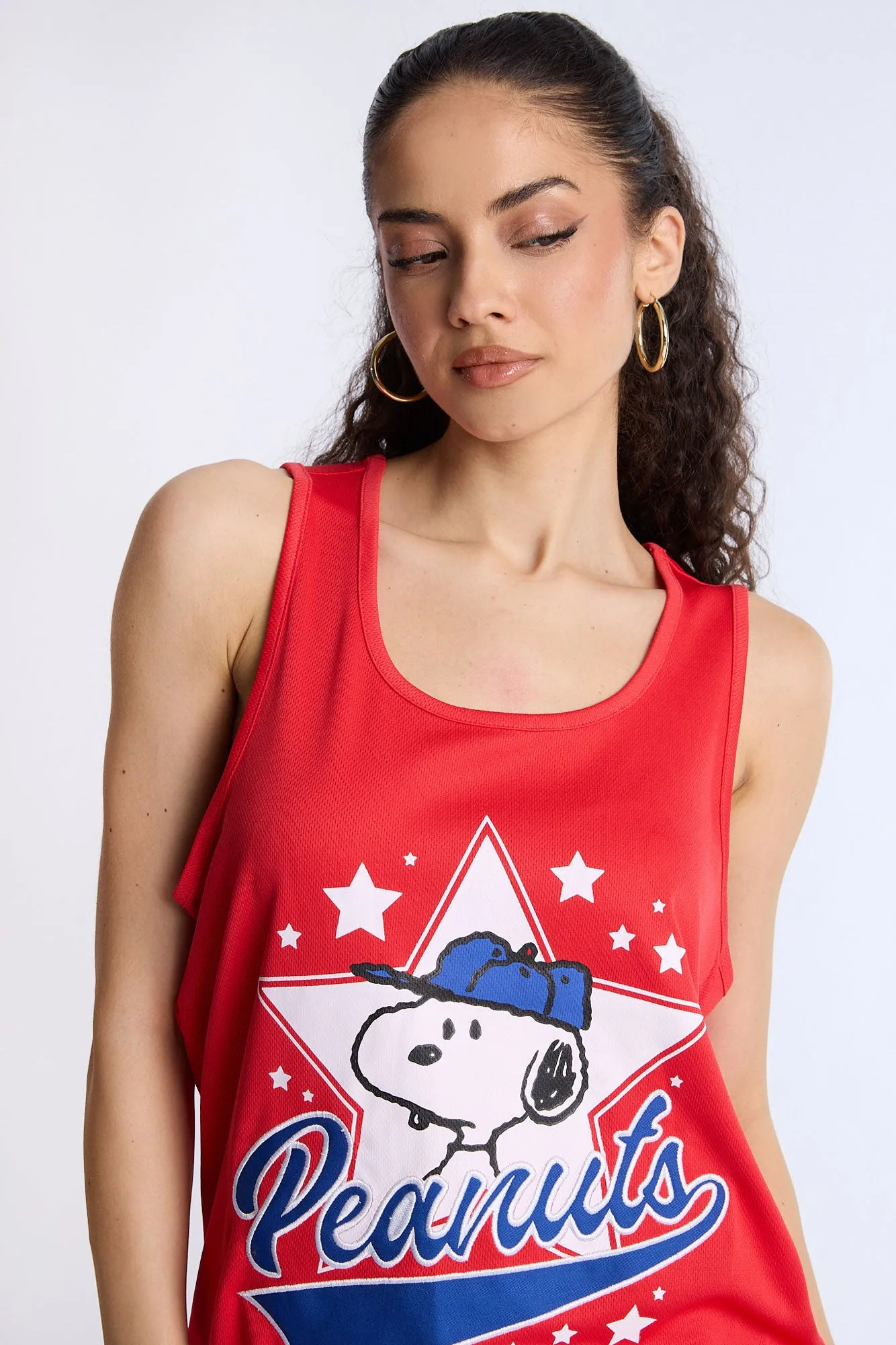 Peanuts Star Mesh Tank Top sold by Bluenotes product image thumbnail 3