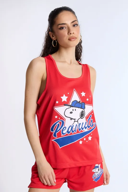 Peanuts Star Mesh Tank Top sold by Bluenotes