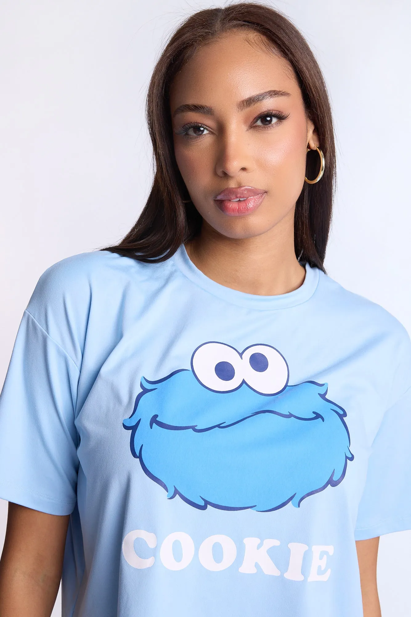 Cookie Monster Super Soft Pajama Tee And Pants 2-Piece Set sold by Bluenotes product image thumbnail 2