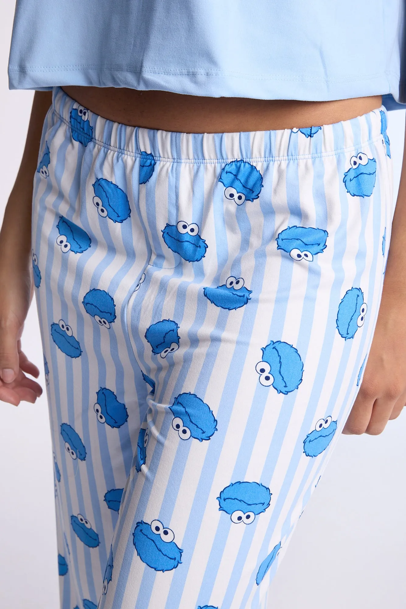 Cookie Monster Super Soft Pajama Tee And Pants 2-Piece Set sold by Bluenotes product image thumbnail 5