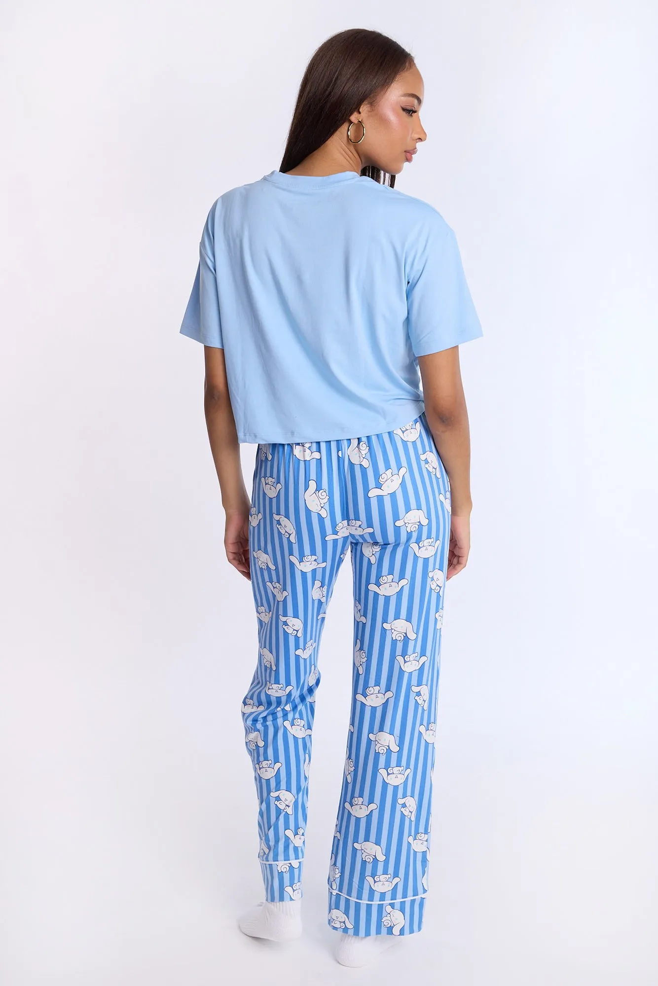 Cinnamoroll Super Soft Pajama Tee And Pants 2-Piece Set sold by Bluenotes product image thumbnail 3