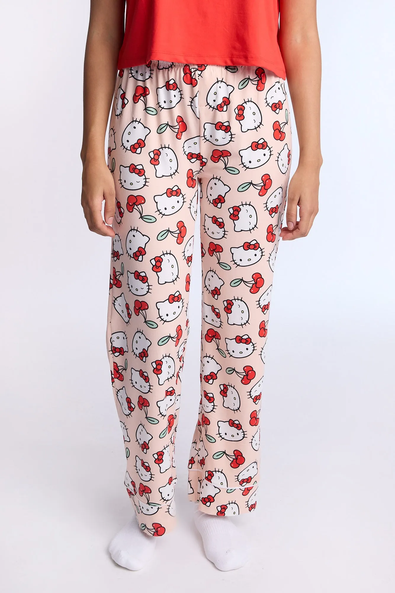 Hello Kitty Cherry Super Soft Pajama Tee And Pants 2-Piece Set sold by Bluenotes product image thumbnail 5