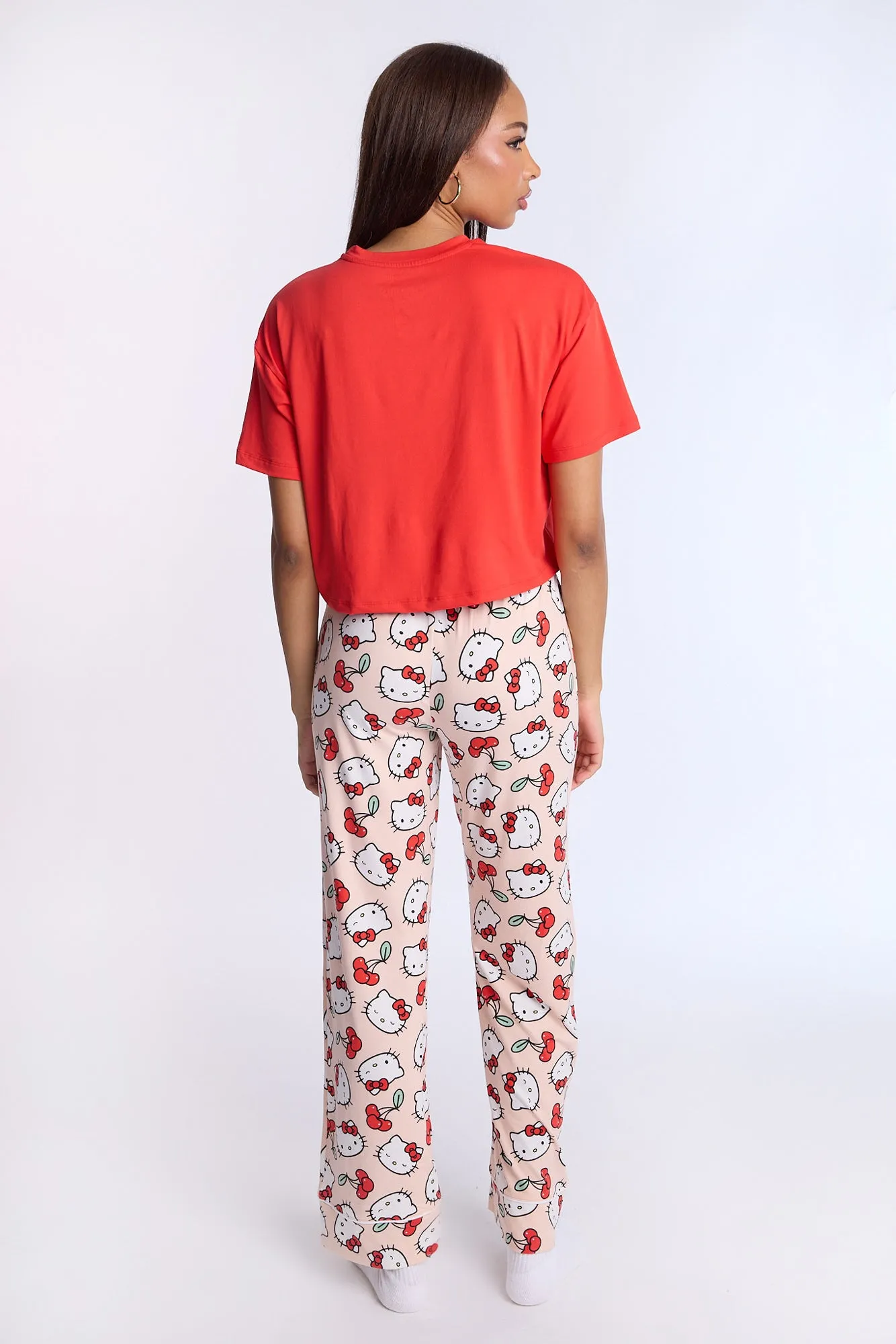 Hello Kitty Cherry Super Soft Pajama Tee And Pants 2-Piece Set sold by Bluenotes product image thumbnail 3