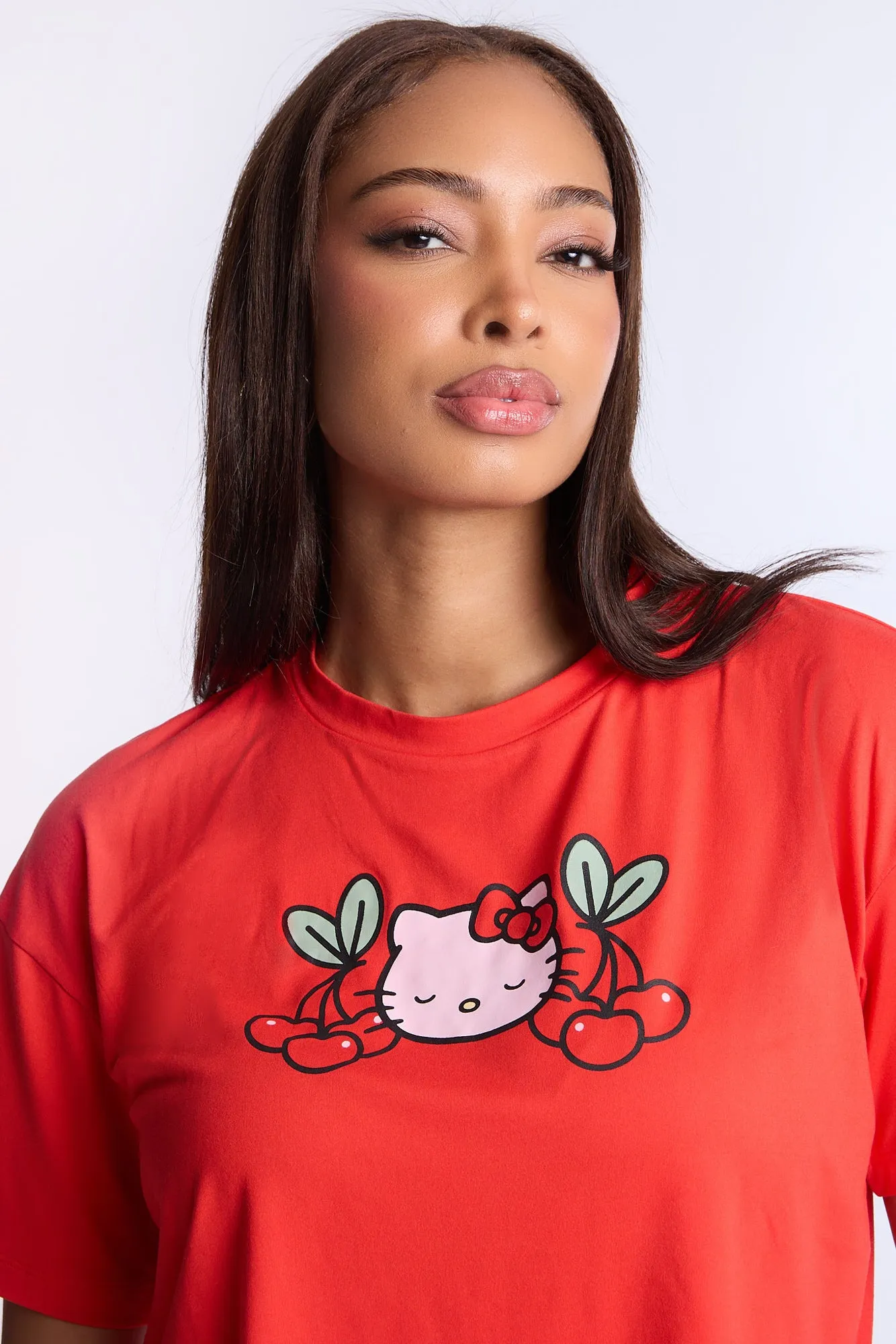 Hello Kitty Cherry Super Soft Pajama Tee And Pants 2-Piece Set sold by Bluenotes product image thumbnail 2