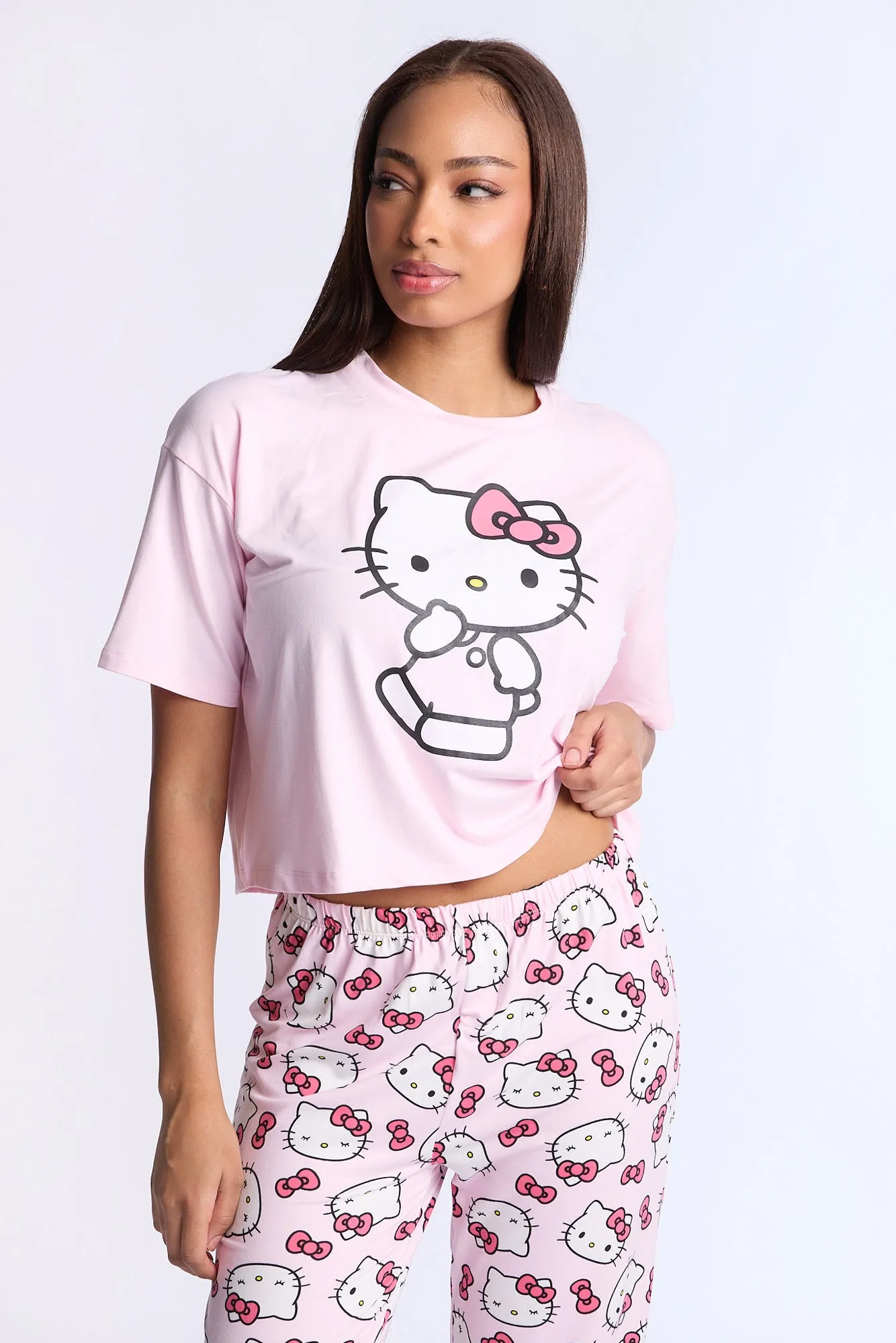 Hello Kitty Super Soft Pajama Tee And Pants 2-Piece Set sold by Bluenotes product image thumbnail 5