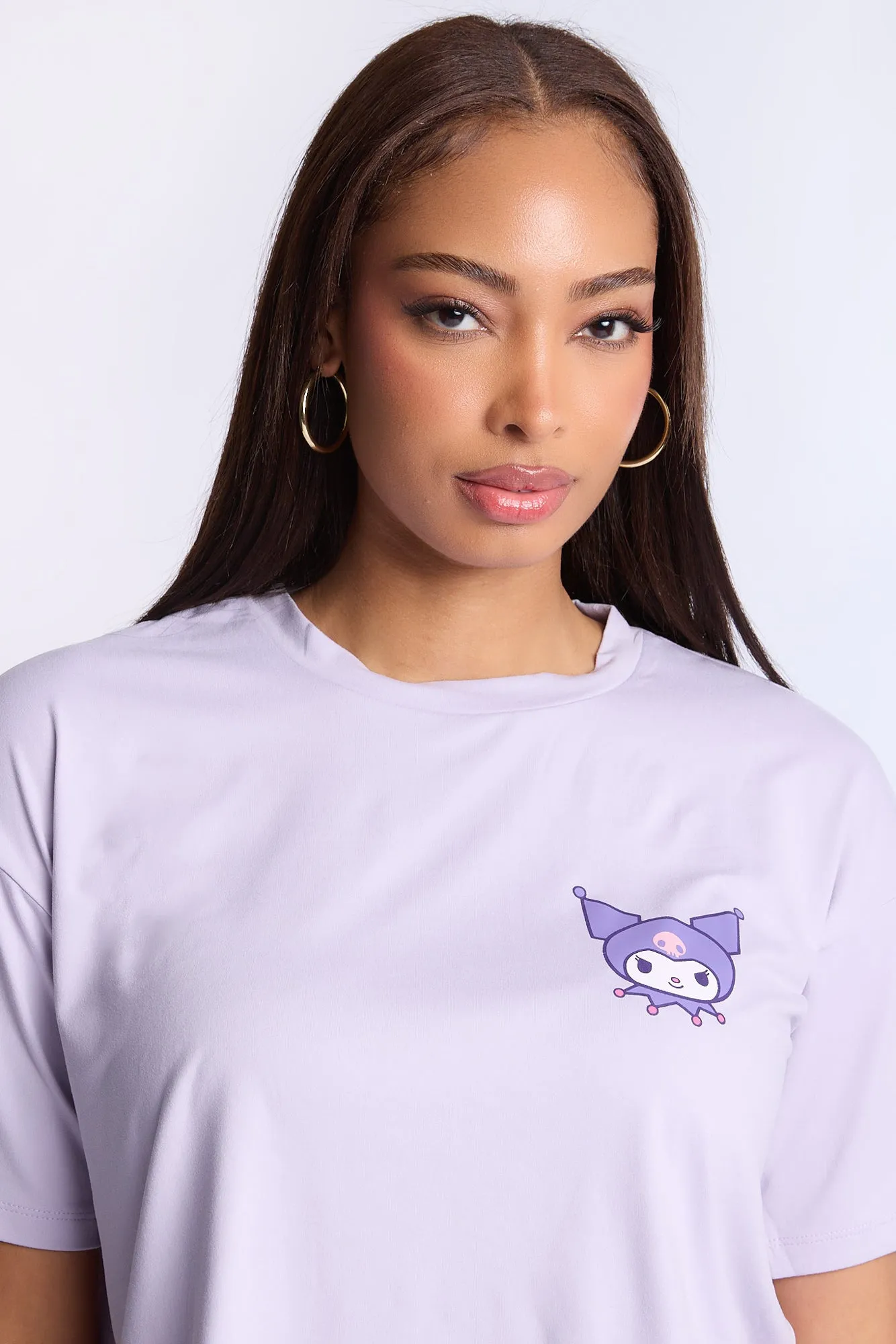 Kuromi Super Soft Pajama Tee And Pants 2-Piece Set sold by Bluenotes product image thumbnail 2