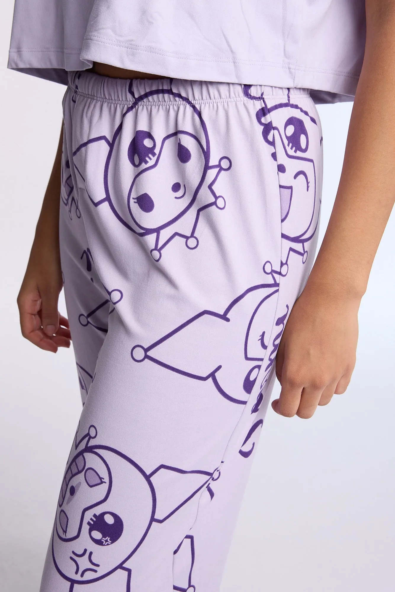Kuromi Super Soft Pajama Tee And Pants 2-Piece Set sold by Bluenotes product image thumbnail 4