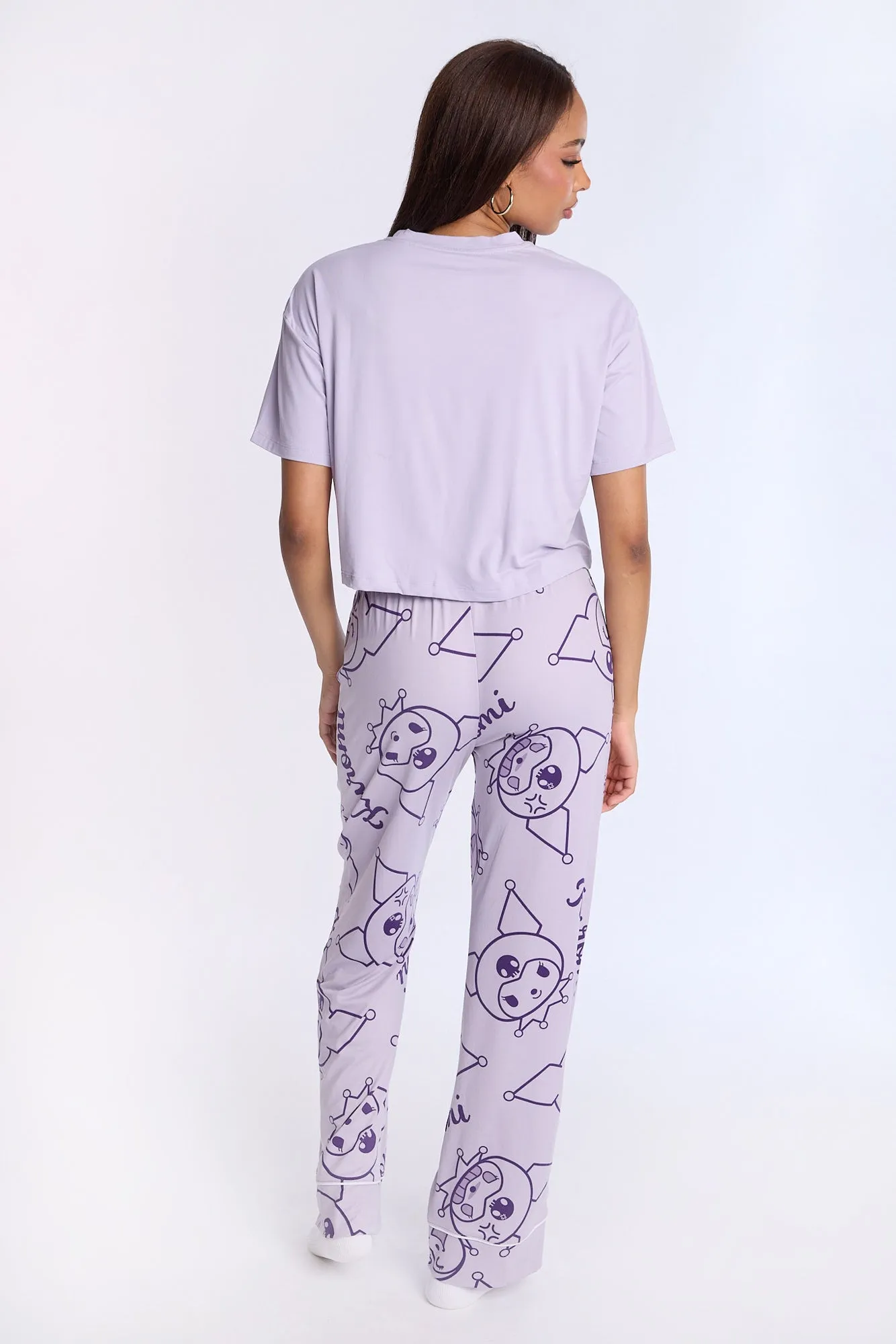 Kuromi Super Soft Pajama Tee And Pants 2-Piece Set sold by Bluenotes product image thumbnail 3
