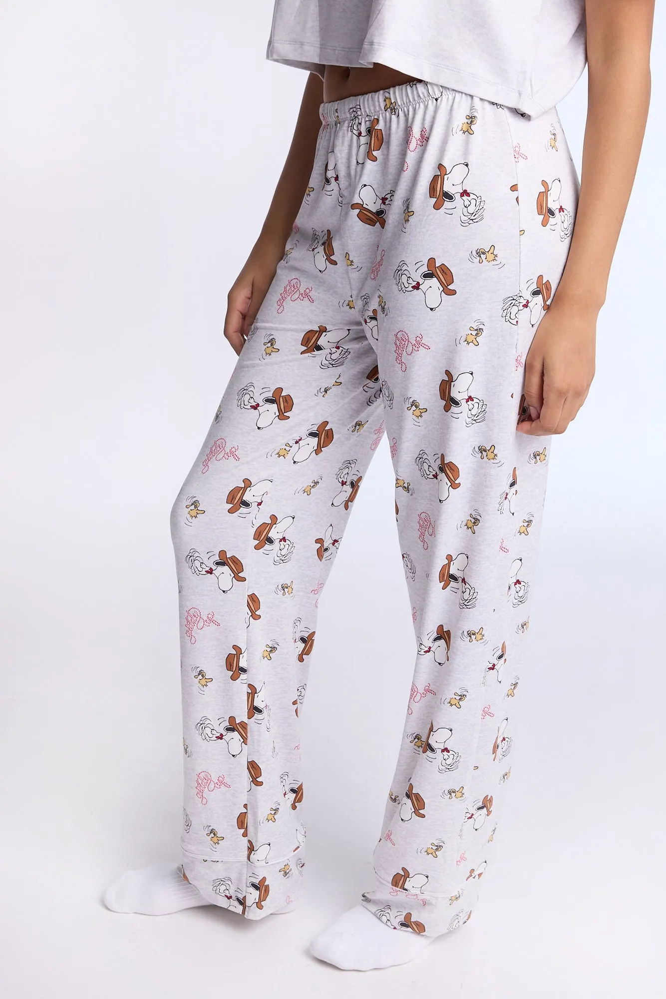 Peanuts Western Super Soft Pajama Tee And Pants 2-Piece Set sold by Bluenotes product image thumbnail 5