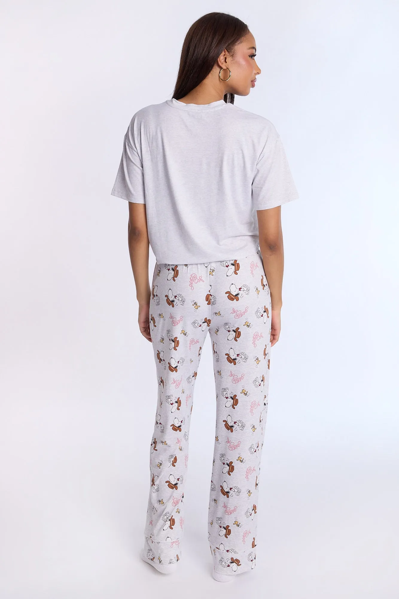 Peanuts Western Super Soft Pajama Tee And Pants 2-Piece Set sold by Bluenotes product image thumbnail 3