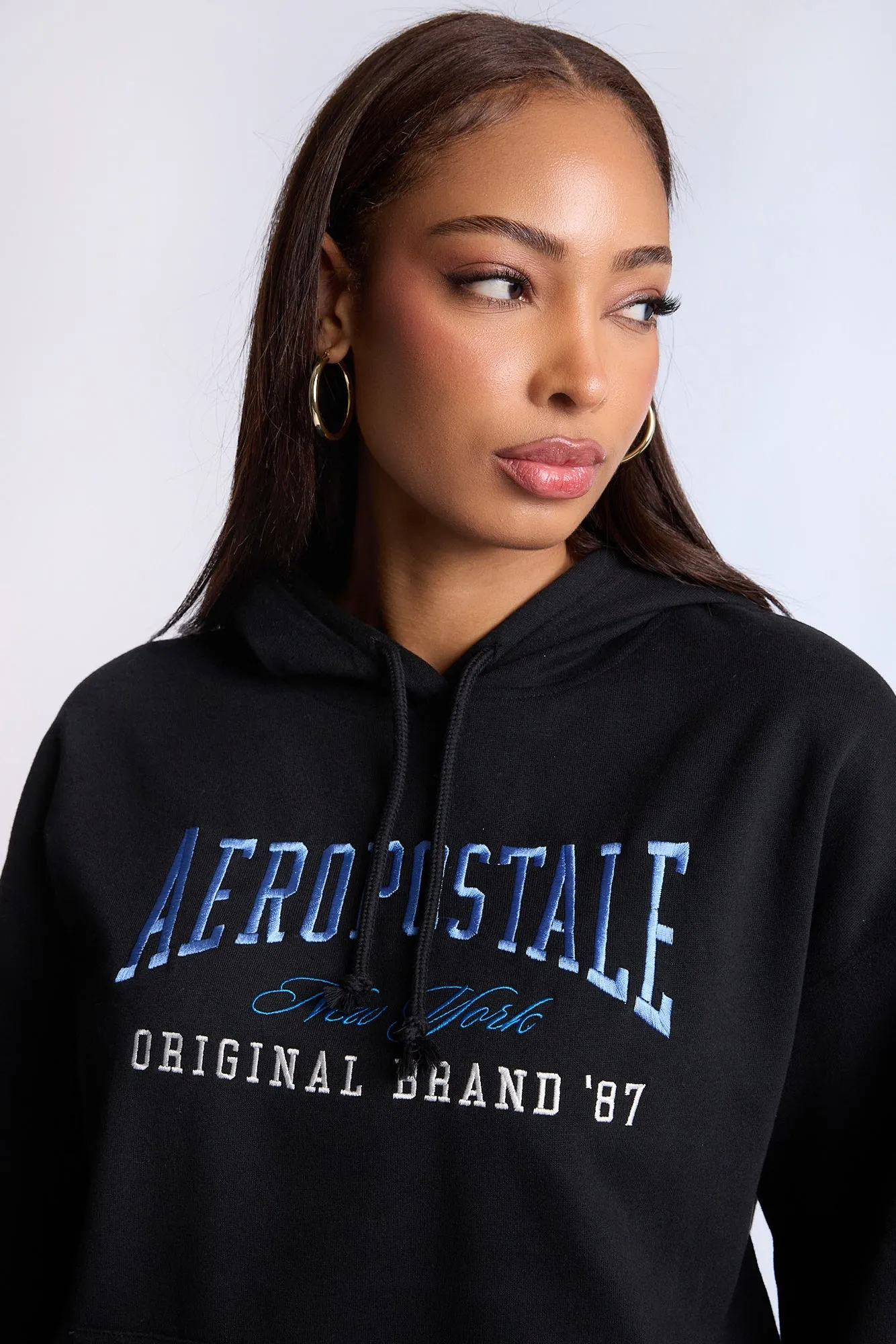 AERO Graphic Boyfriend Hoodie sold by Bluenotes product image thumbnail 3