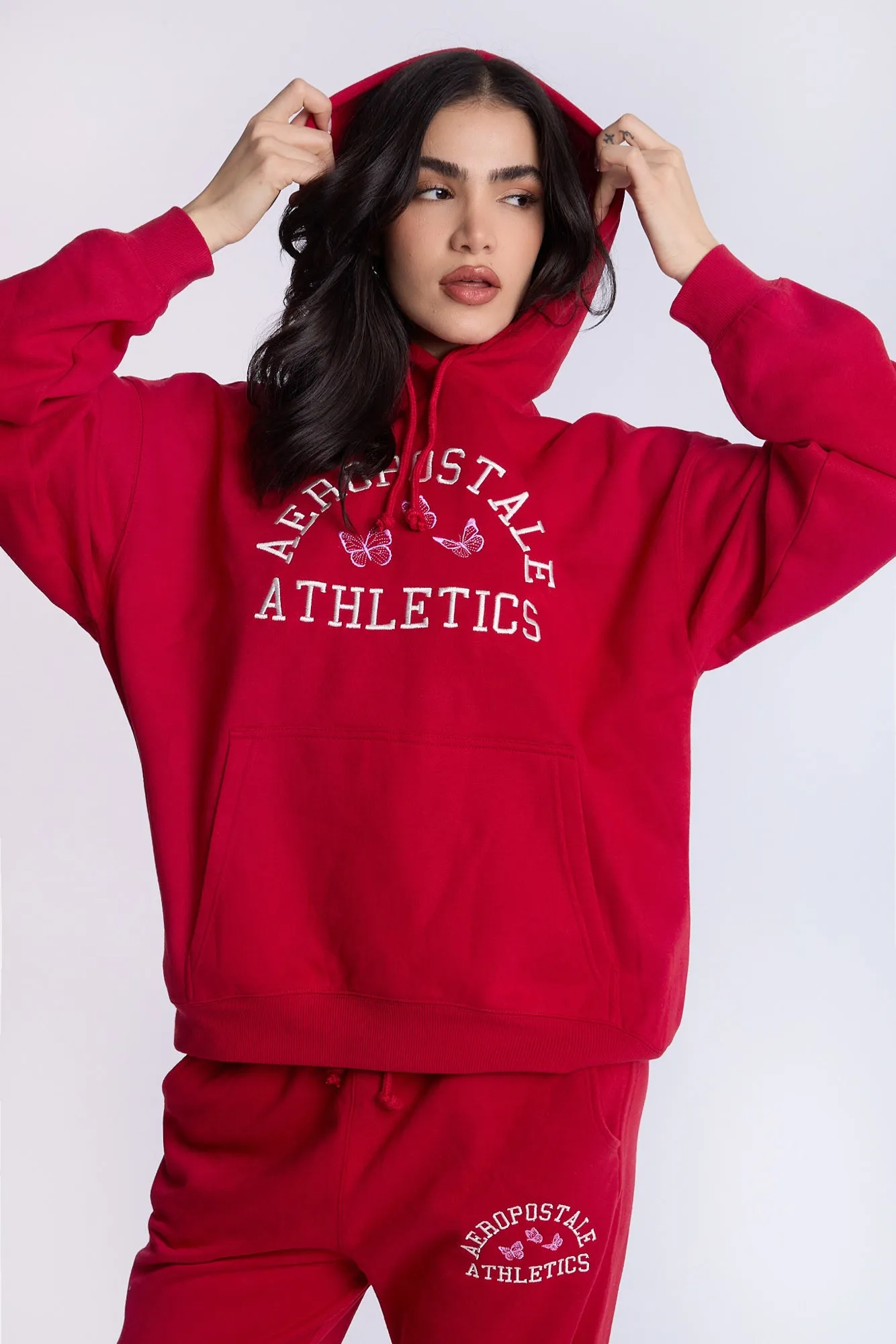 AERO Graphic Boyfriend Hoodie sold by Bluenotes