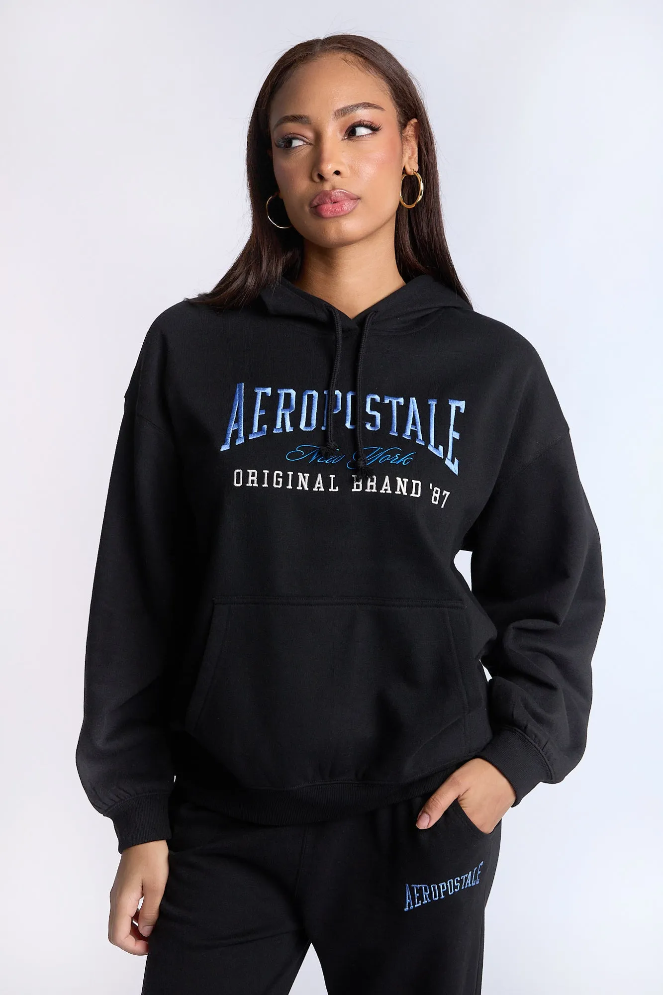 AERO Graphic Boyfriend Hoodie sold by Bluenotes product image thumbnail 2