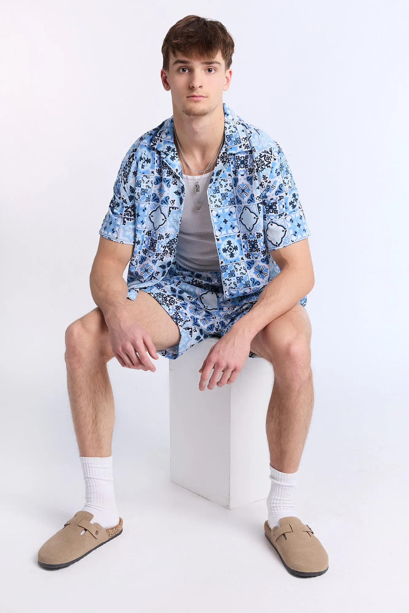 Mosaic Seersucker 5.5" Swim Trunks sold by Bluenotes product image thumbnail 5