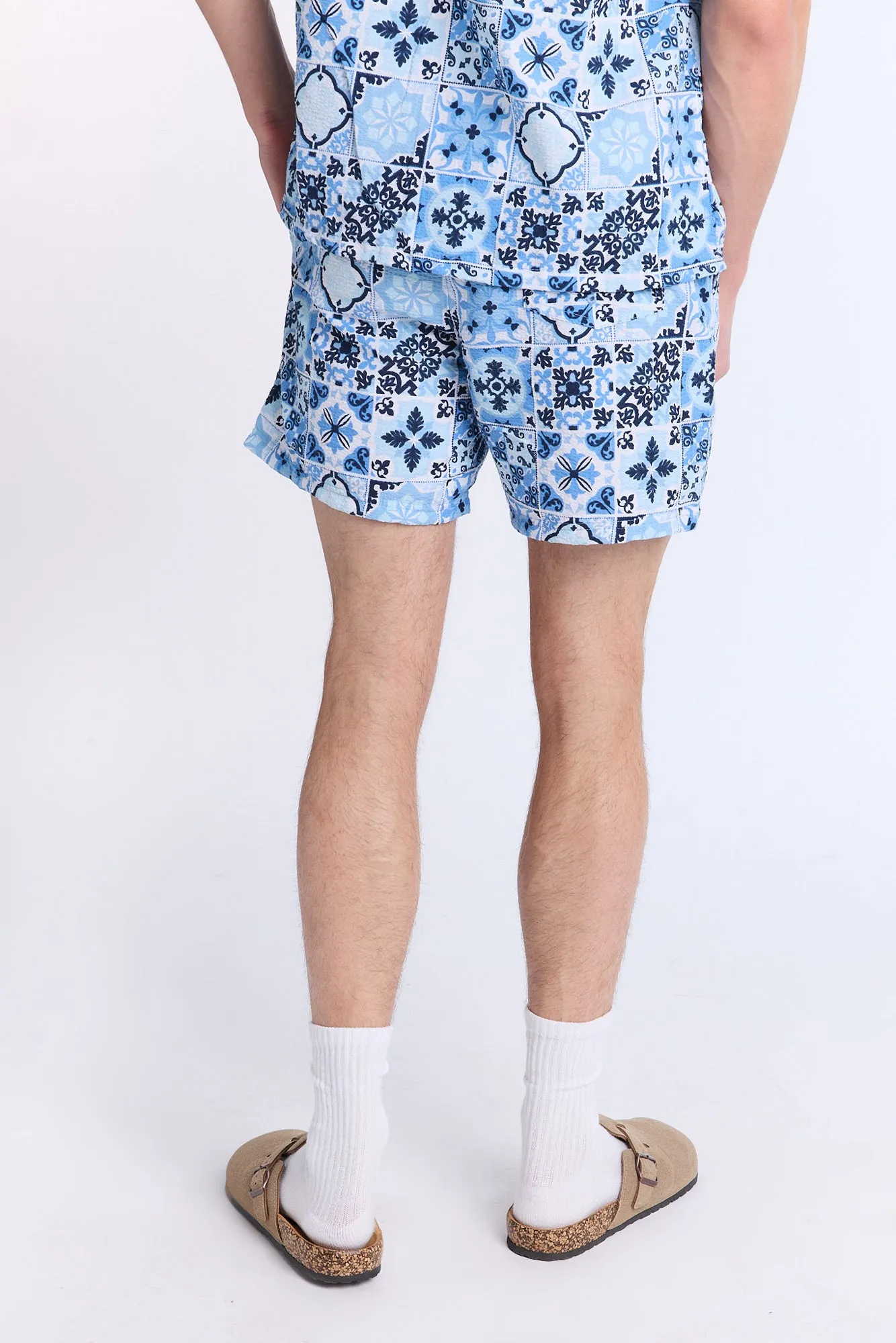 Mosaic Seersucker 5.5" Swim Trunks sold by Bluenotes product image thumbnail 3