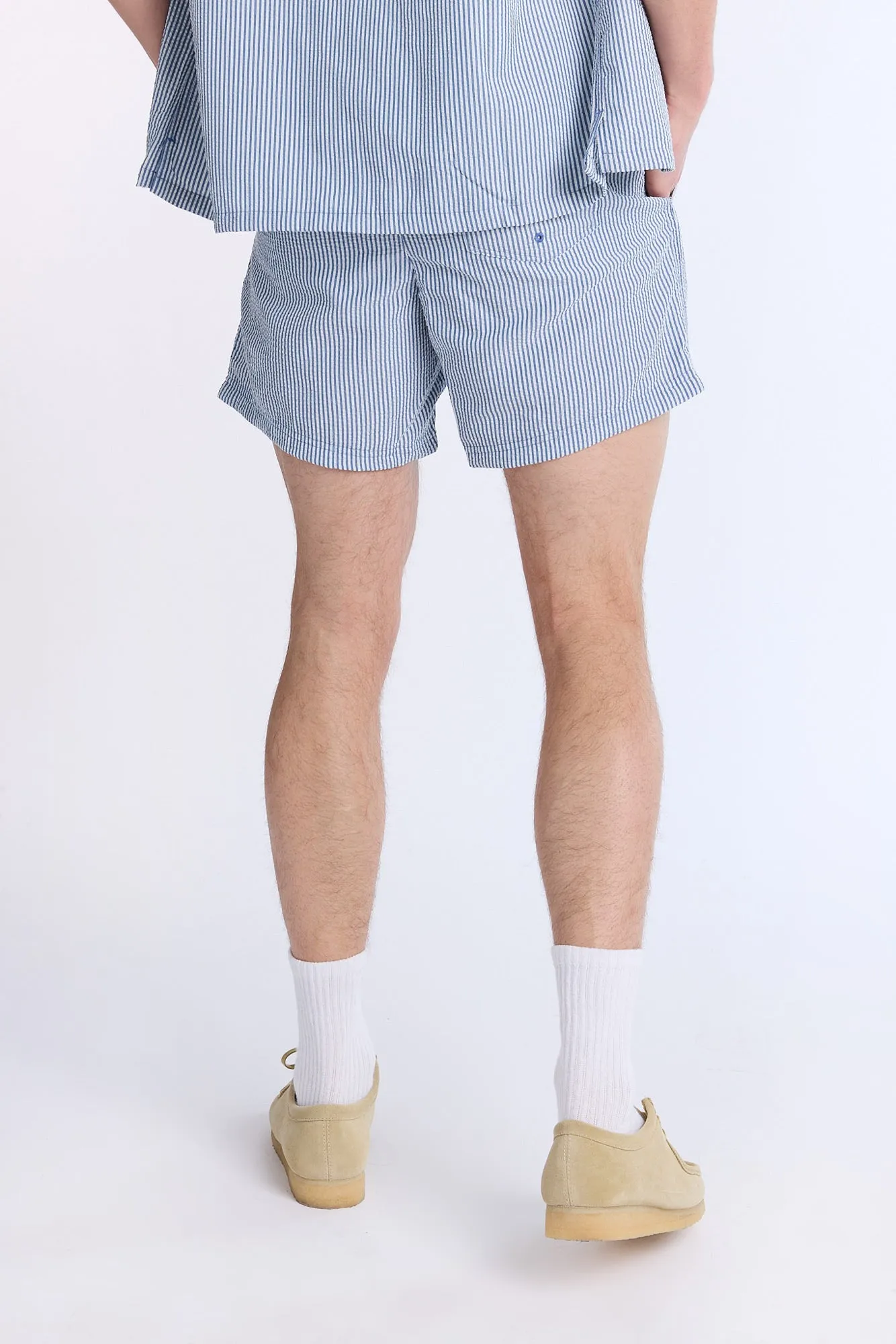 Striped Seersucker 5.5" Swim Trunks sold by Bluenotes product image thumbnail 3