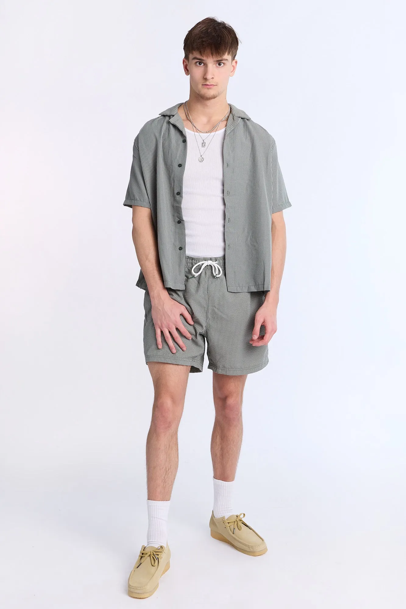 Striped Seersucker 5.5" Swim Trunks sold by Bluenotes product image thumbnail 4