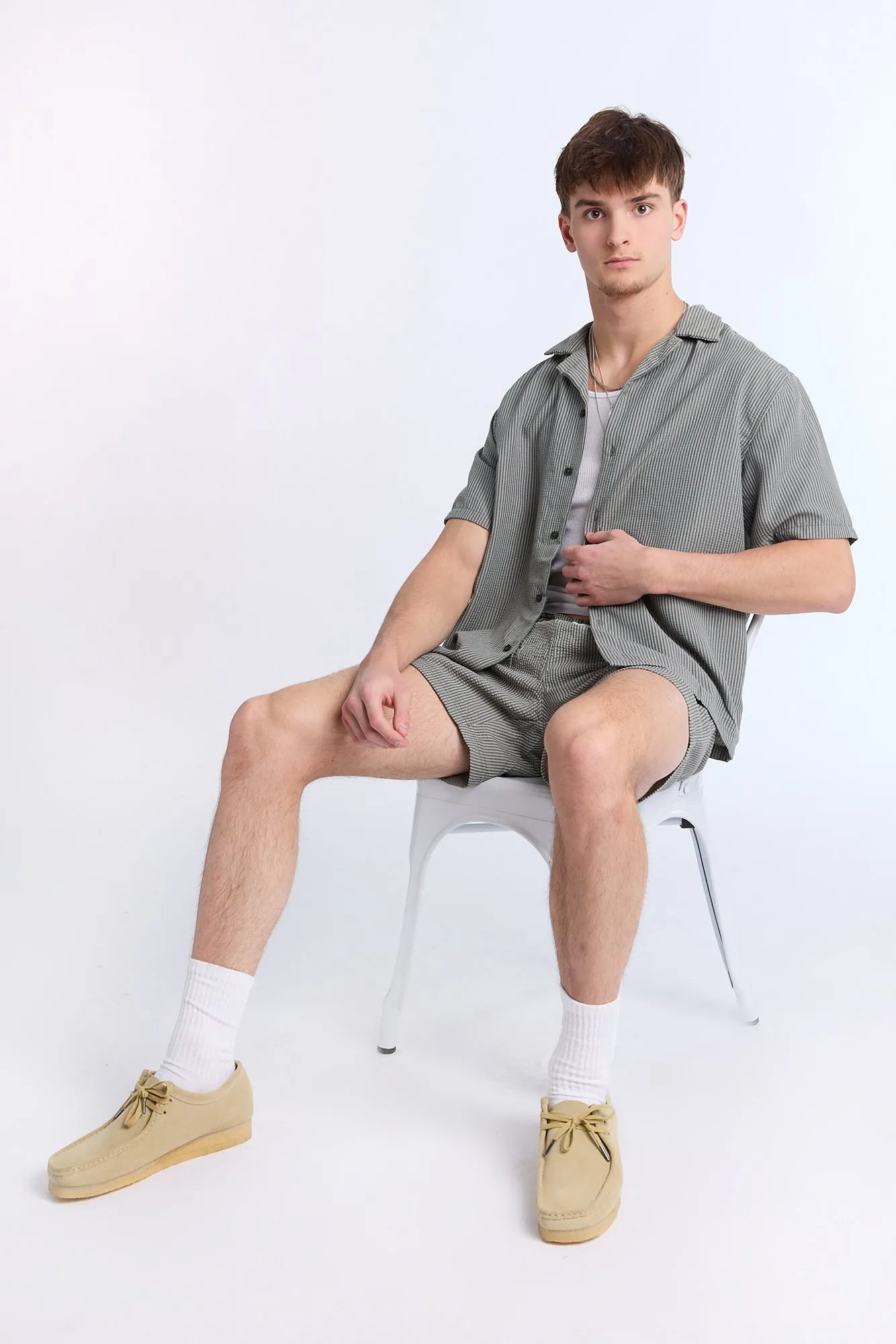 Striped Seersucker 5.5" Swim Trunks sold by Bluenotes product image thumbnail 5