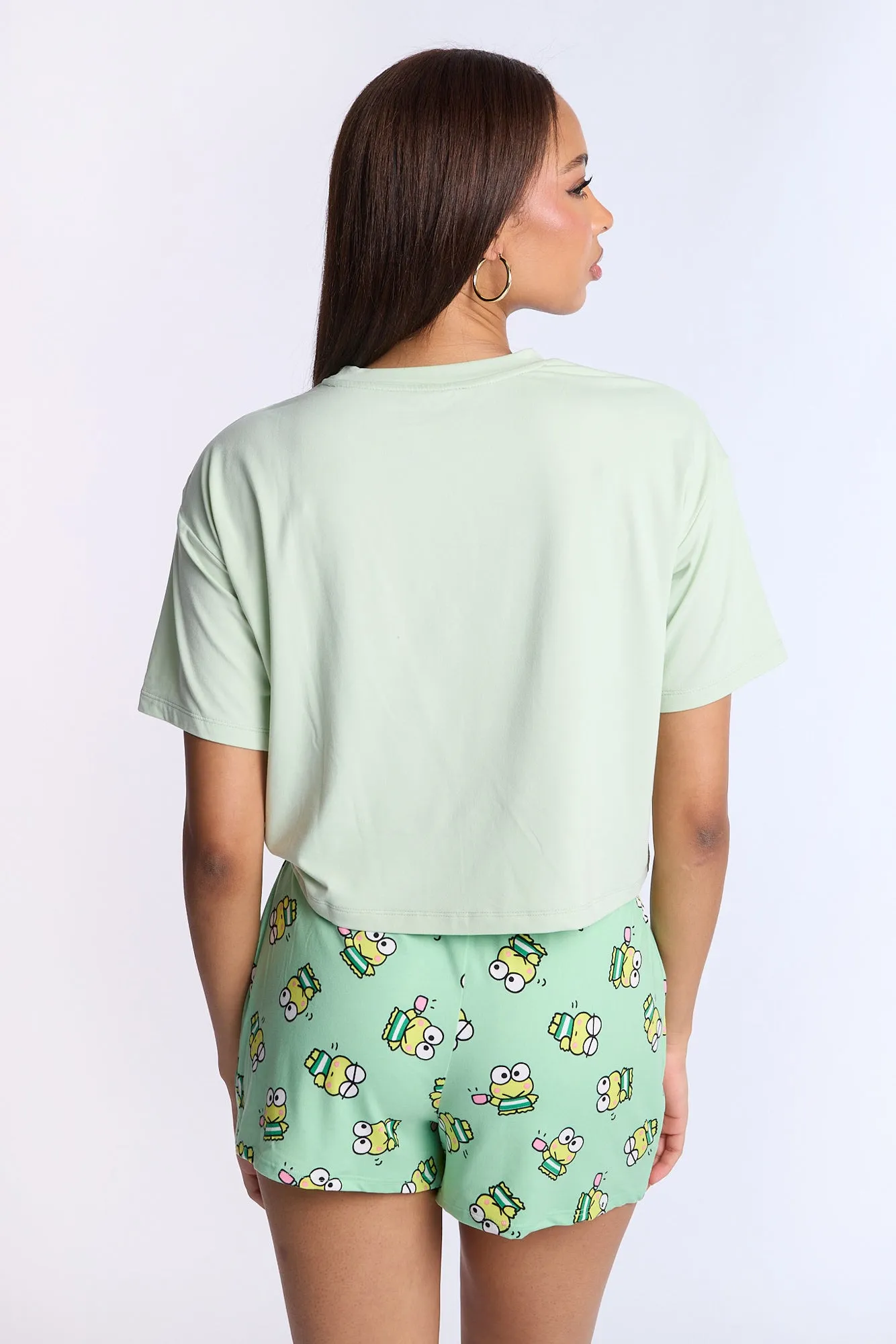 Keroppi Super Soft Pajama Tee And Shorts 2-Piece Set sold by Bluenotes product image thumbnail 3