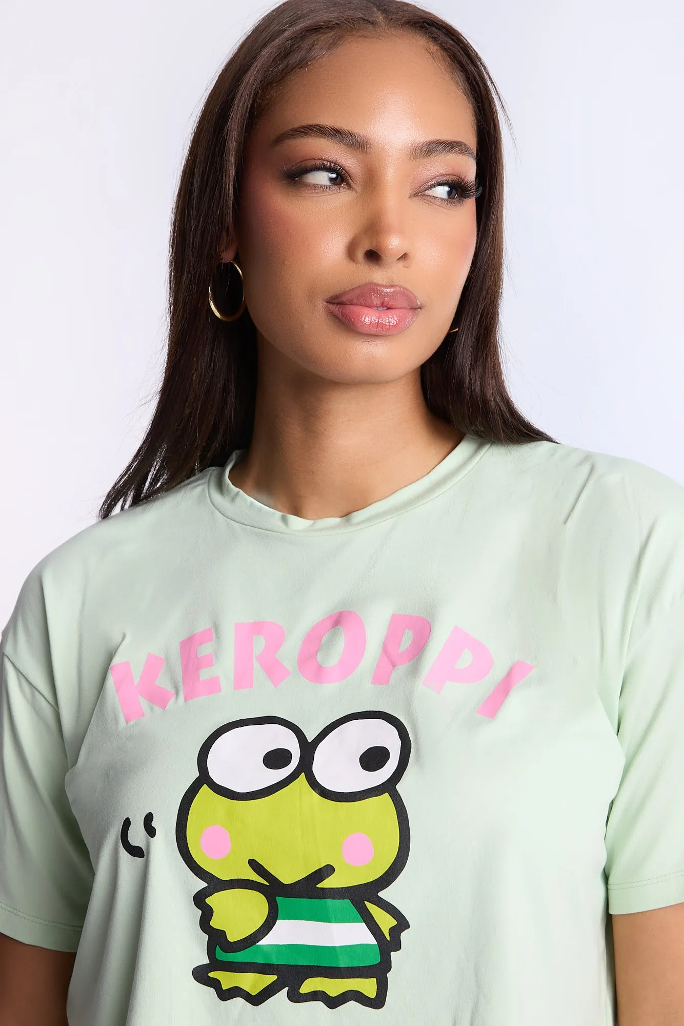 Keroppi Super Soft Pajama Tee And Shorts 2-Piece Set sold by Bluenotes product image thumbnail 2