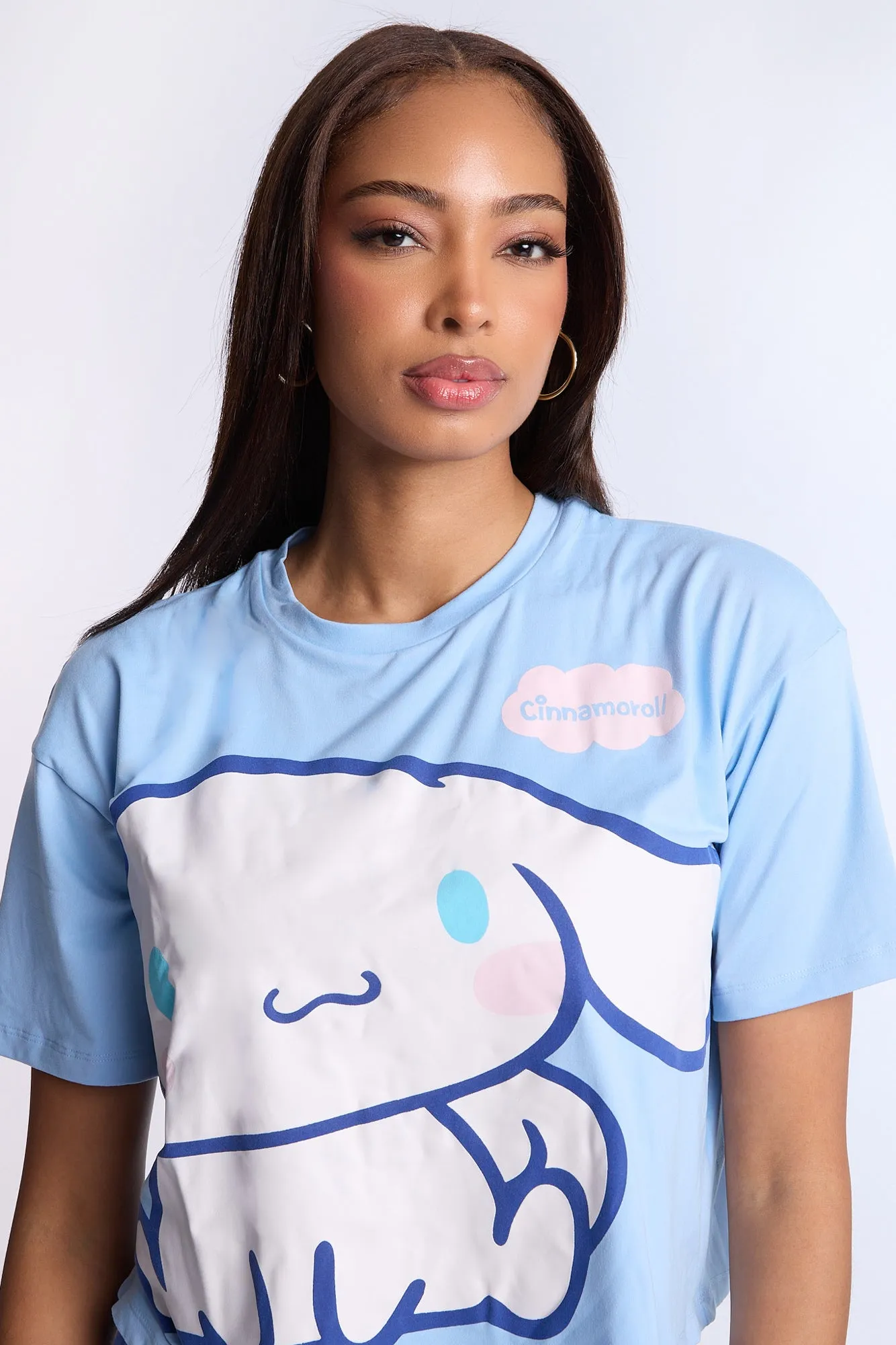 Cinnamoroll Super Soft Pajama Tee And Shorts 2-Piece Set sold by Bluenotes product image thumbnail 2