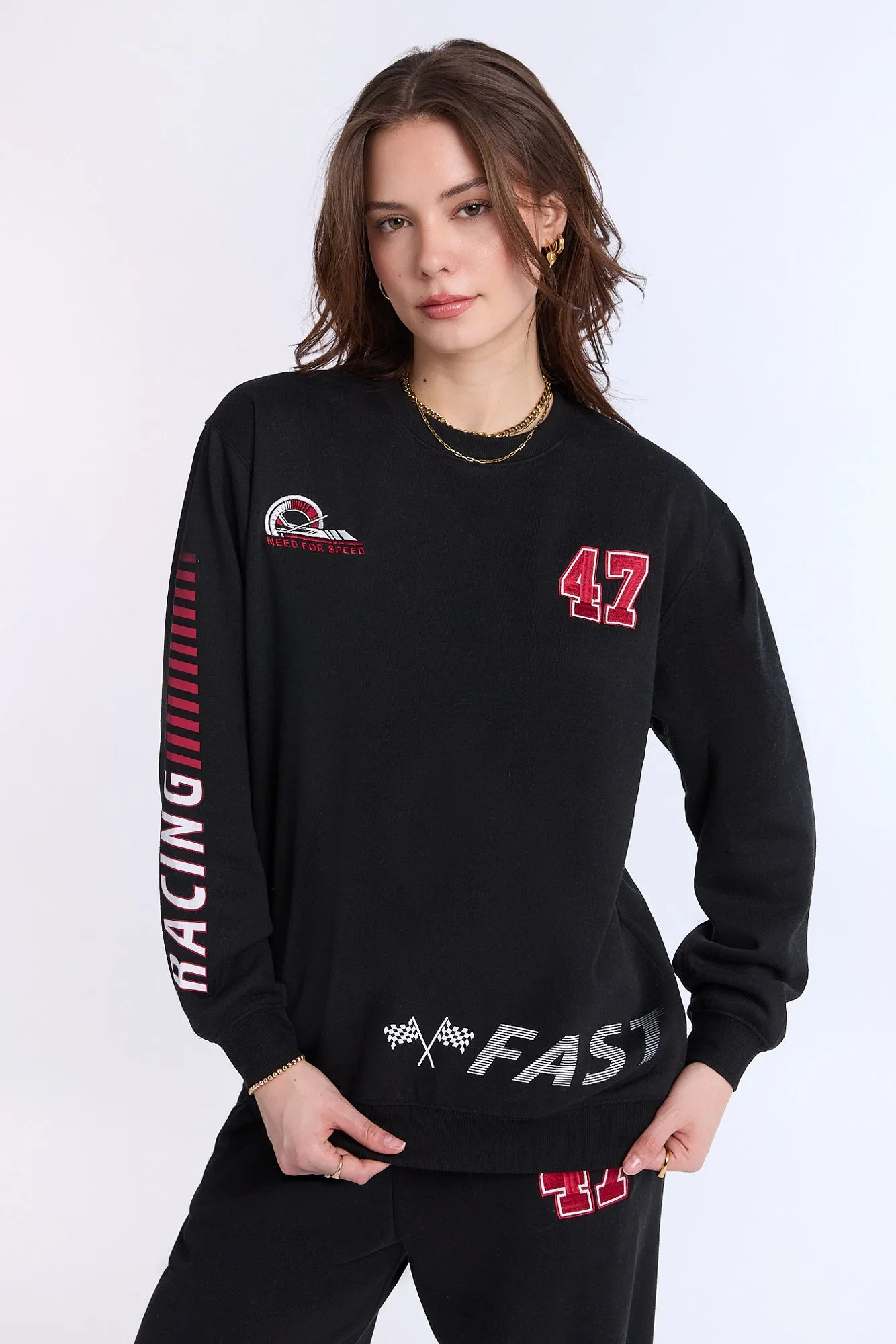 AERO Crew Neck Oversized Sweatshirt sold by Bluenotes product image thumbnail 2