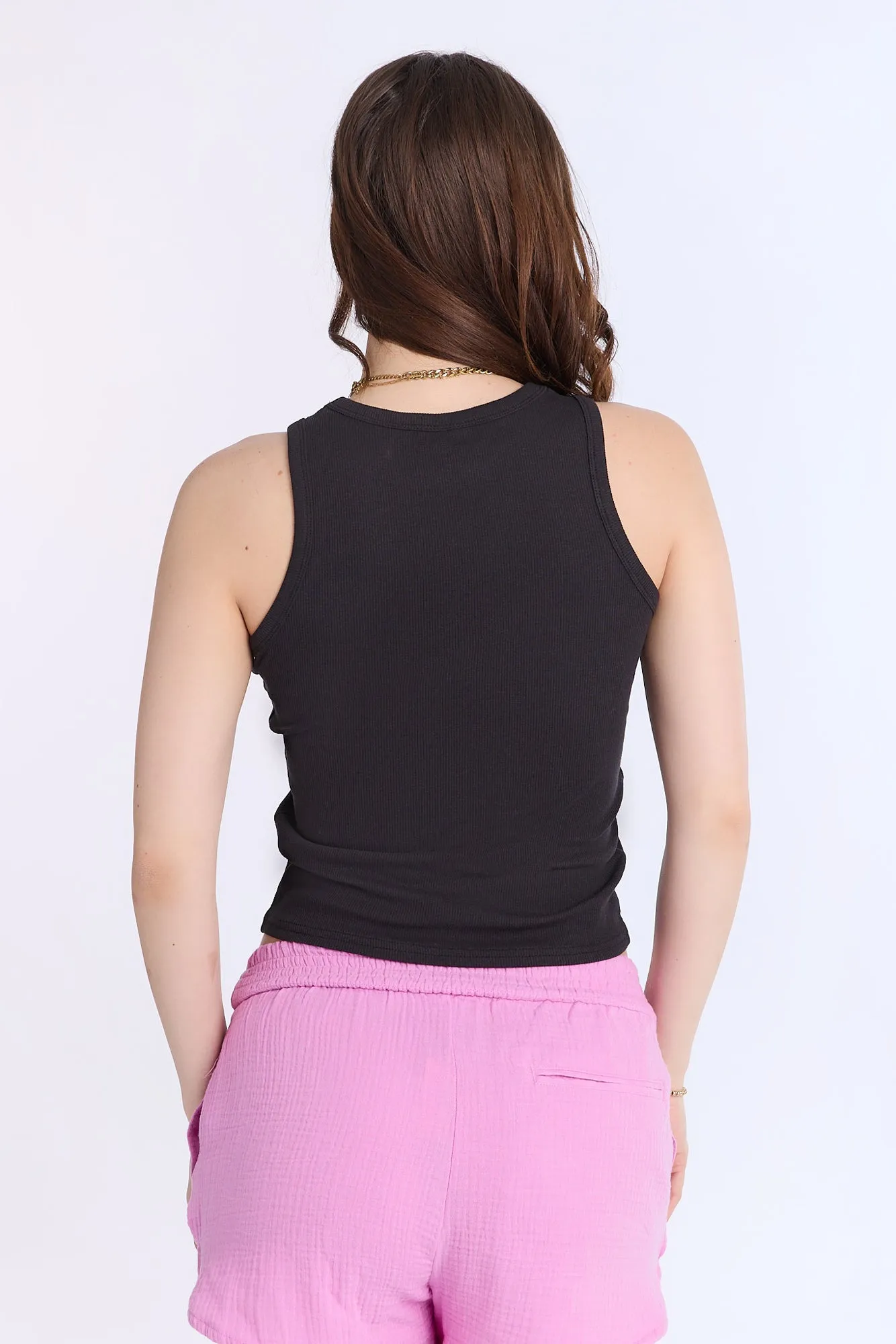 Hello Kitty Bow Graphic Embroidered Tank Top sold by Bluenotes product image thumbnail 3