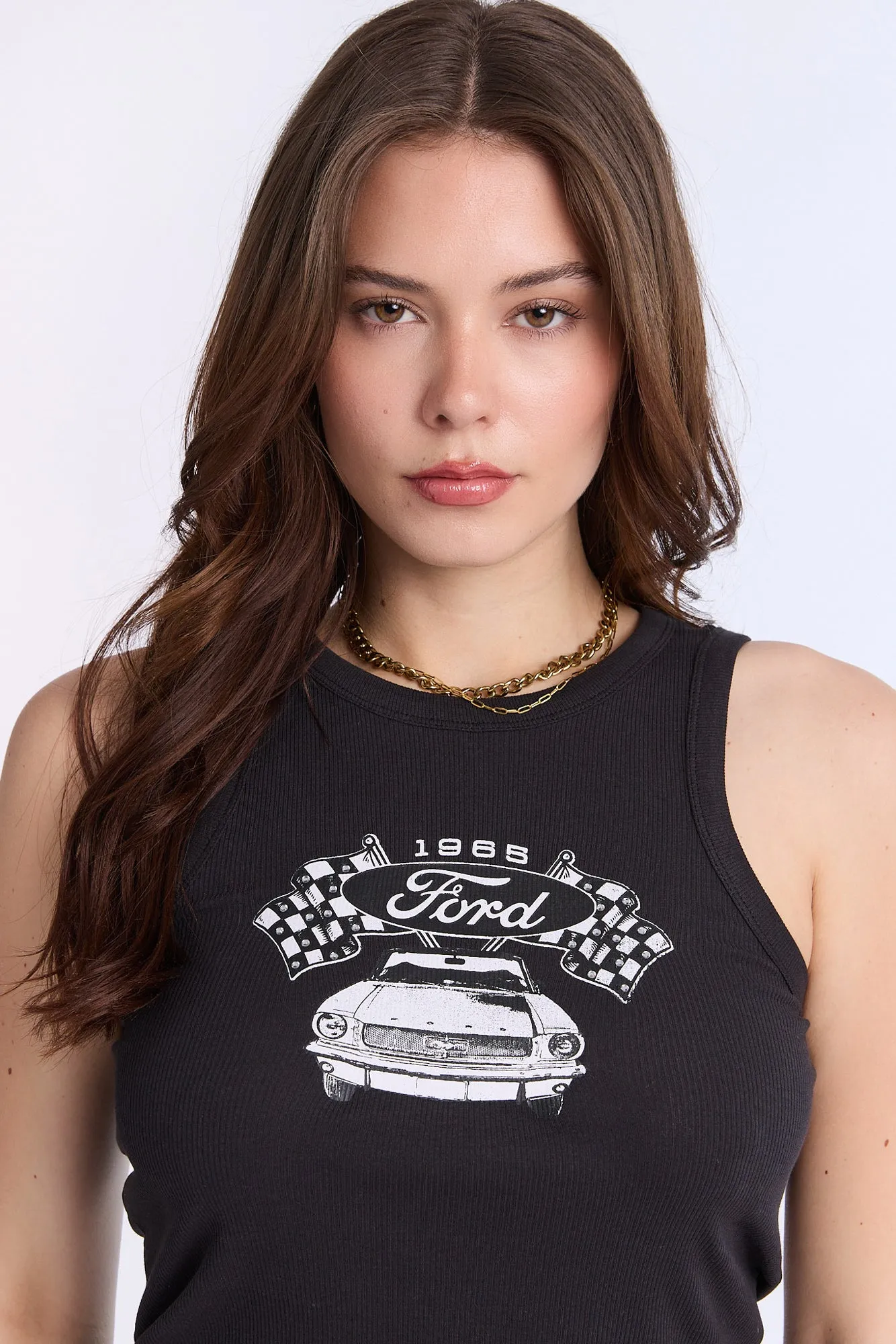 Ford Graphic Rhinestones Tank Top sold by Bluenotes product image thumbnail 2
