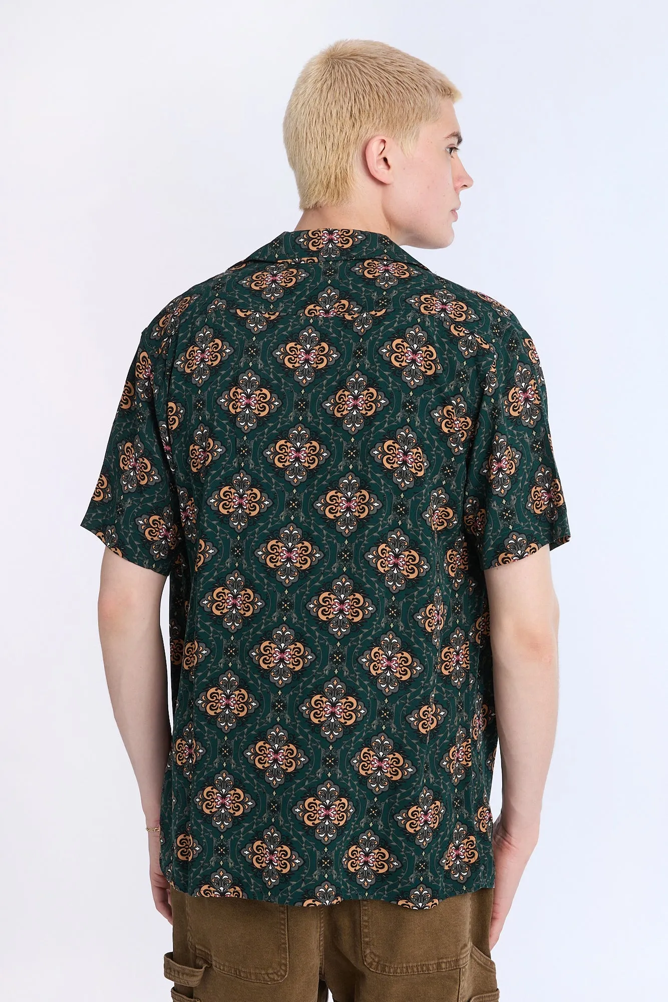 Patterned Graphic Short Sleeve Resort Shirt sold by Bluenotes product image thumbnail 3