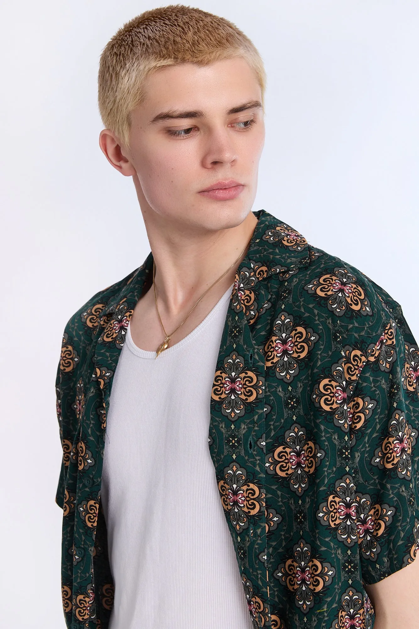 Patterned Graphic Short Sleeve Resort Shirt sold by Bluenotes product image thumbnail 2