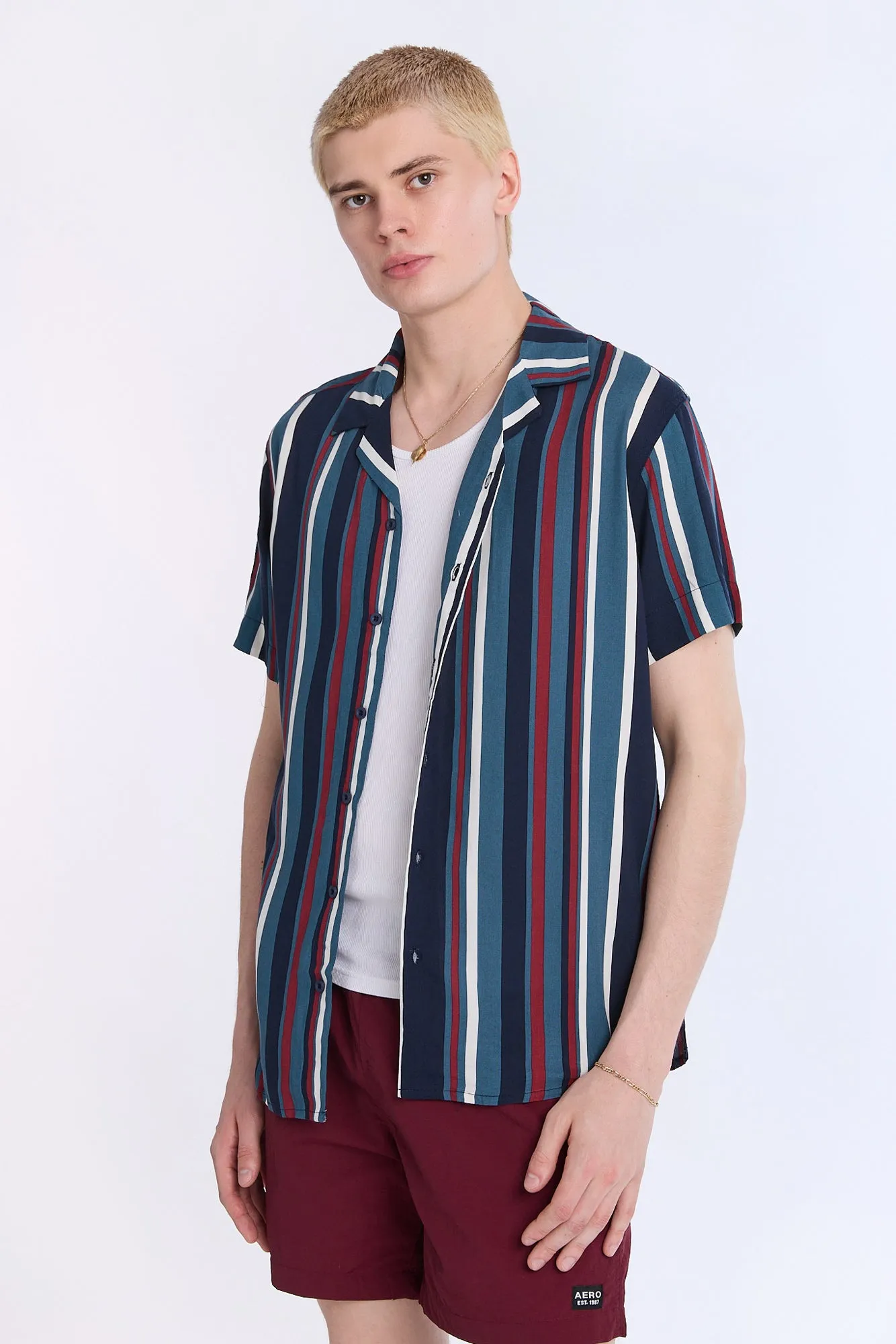 Striped Short Sleeve Resort Shirt sold by Bluenotes