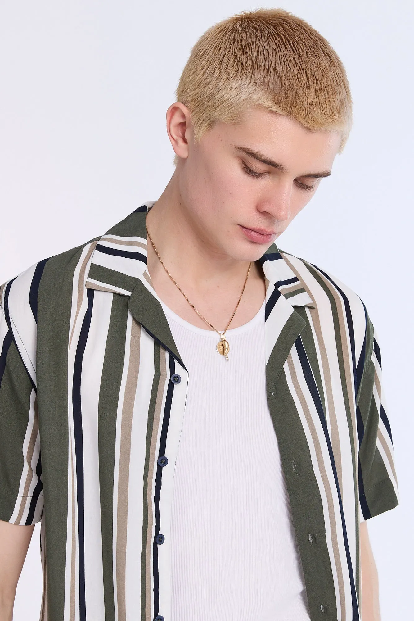 Striped Short Sleeve Resort Shirt sold by Bluenotes product image thumbnail 3