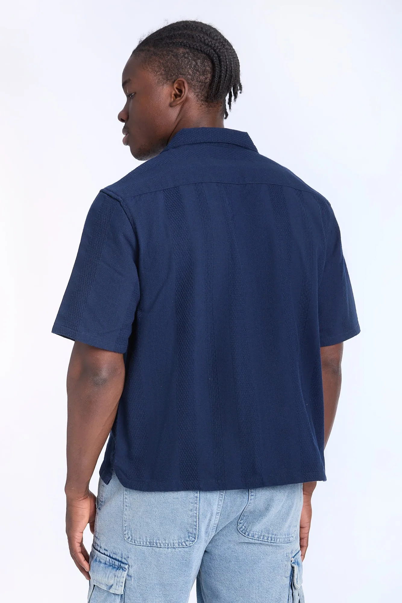 Textured Knit Short Sleeve Shirt sold by Bluenotes product image thumbnail 3