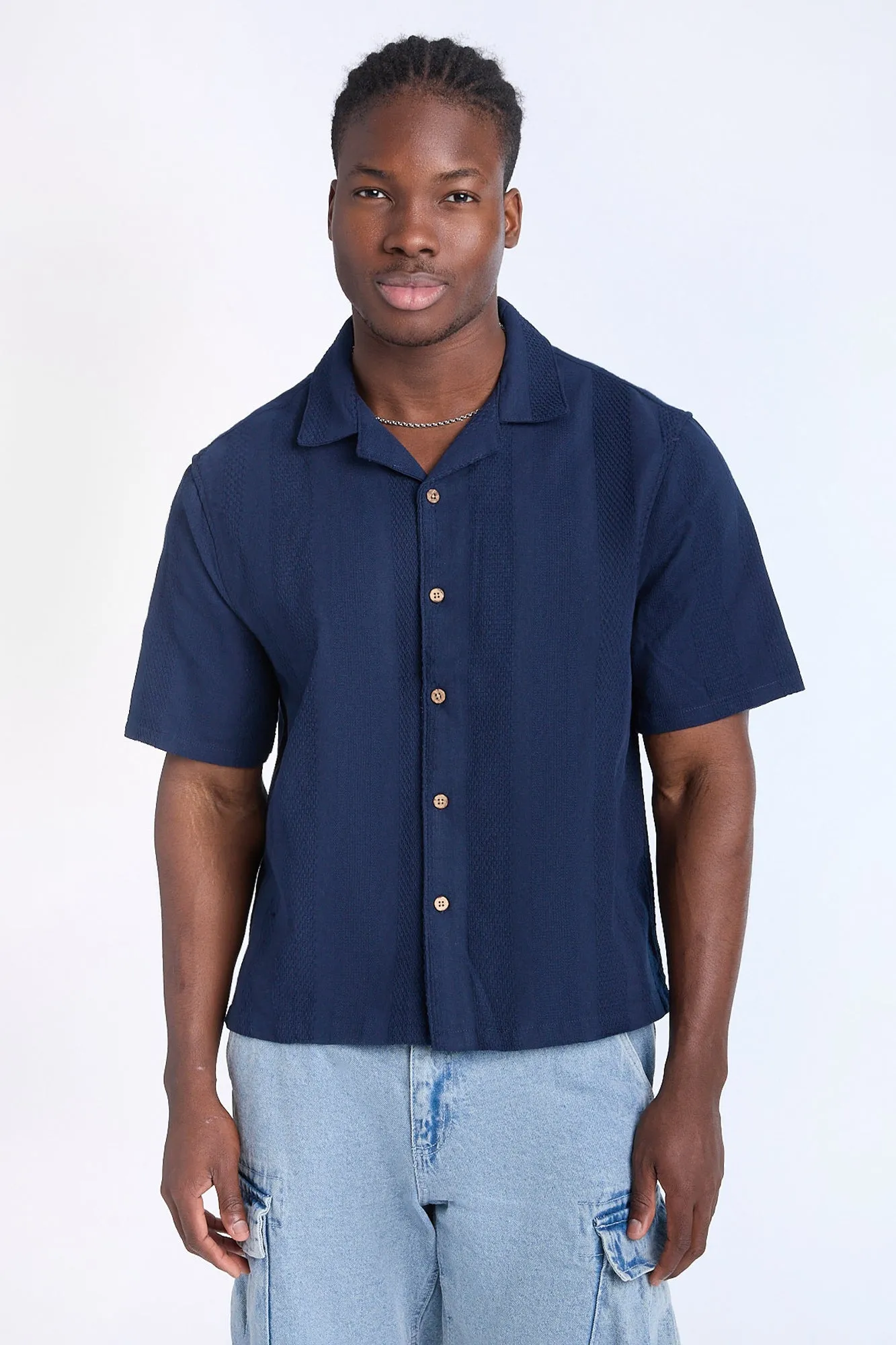 Textured Knit Short Sleeve Shirt sold by Bluenotes