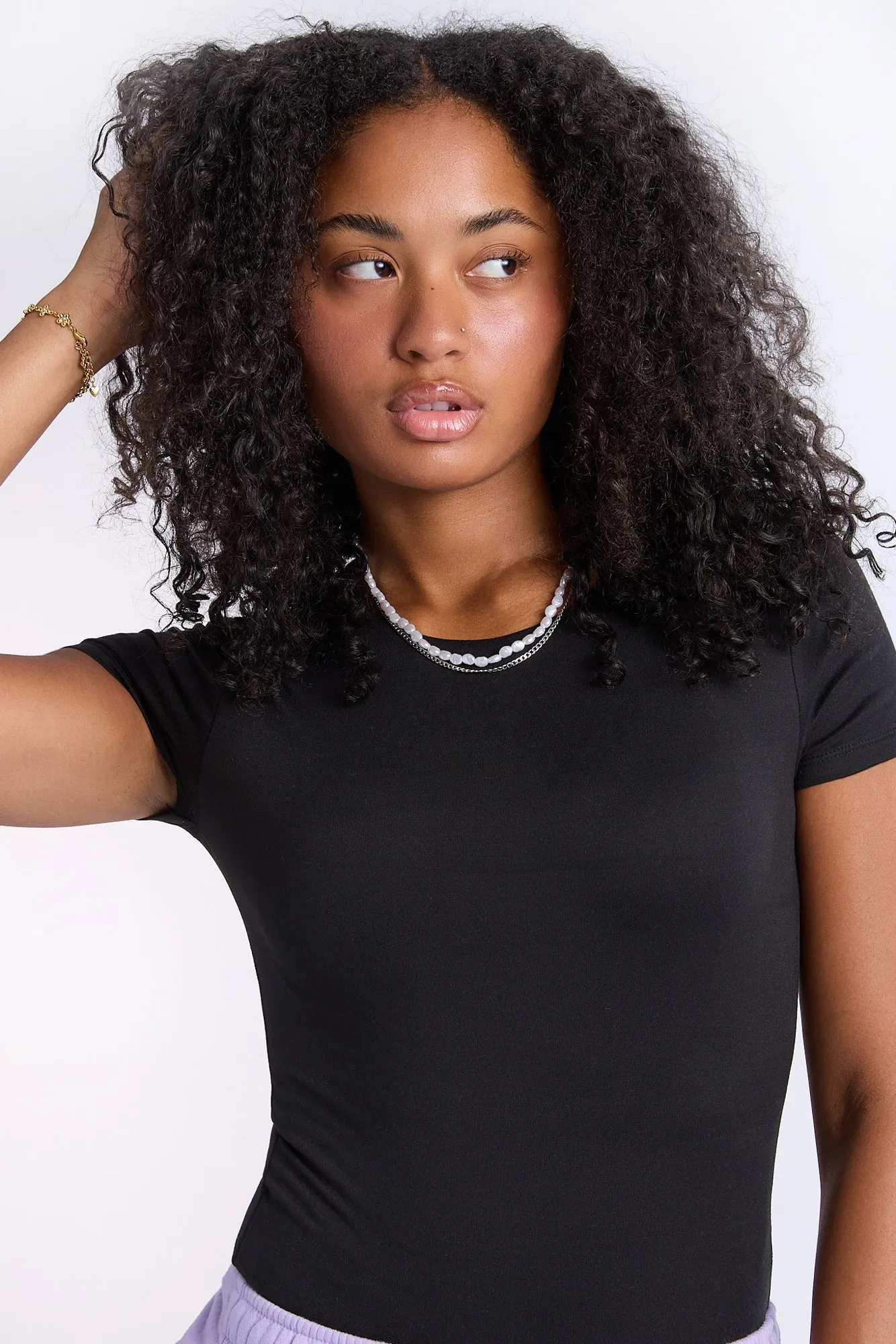 AERO Short Sleeve Crew Neck Bodysuit sold by Bluenotes product image thumbnail 3