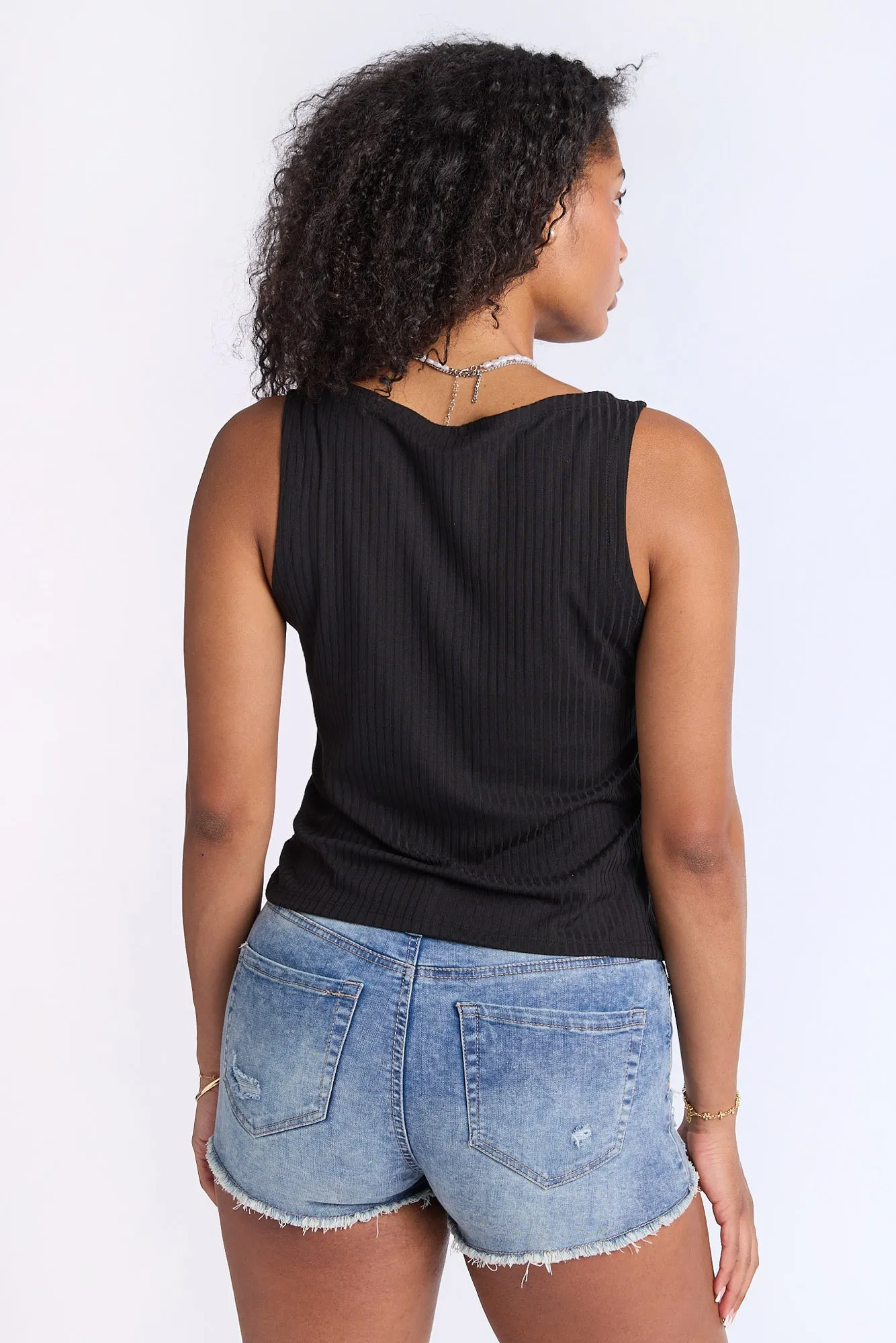 Button-Front Tank Top sold by Bluenotes product image thumbnail 4