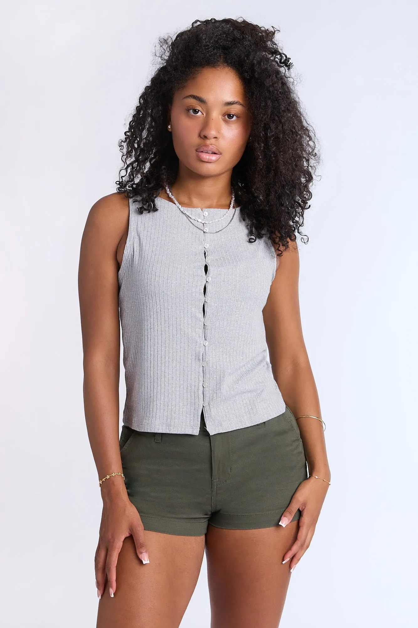 Button-Front Tank Top sold by Bluenotes product image thumbnail 5