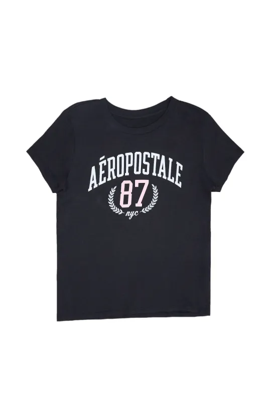AERO 87 NYC Crest Graphic Classic Tee sold by Bluenotes
