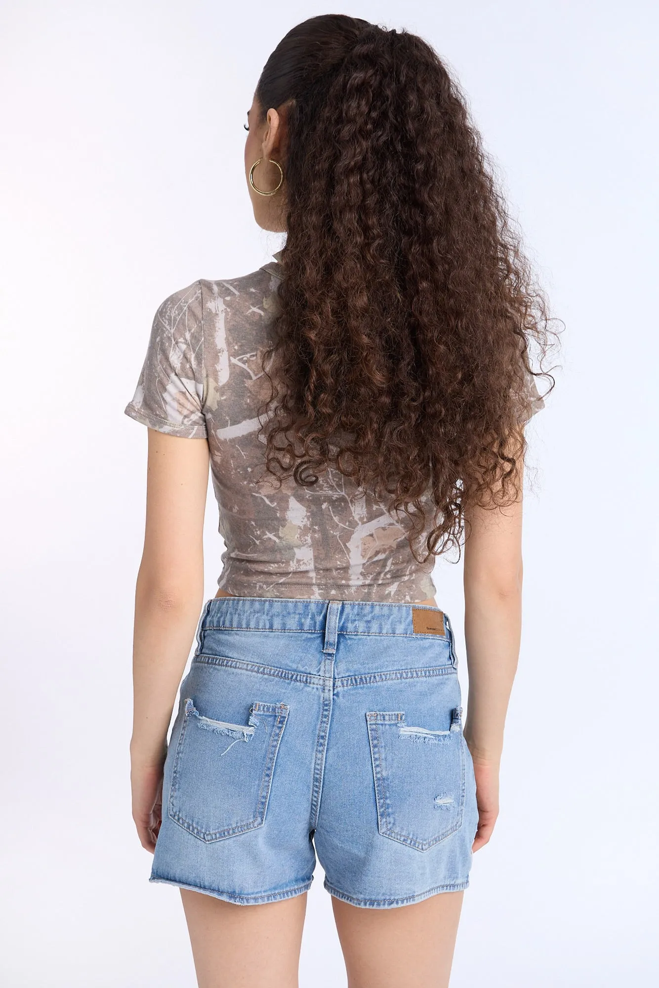 Super High Rise Relaxed Denim Shorts sold by Bluenotes product image thumbnail 2