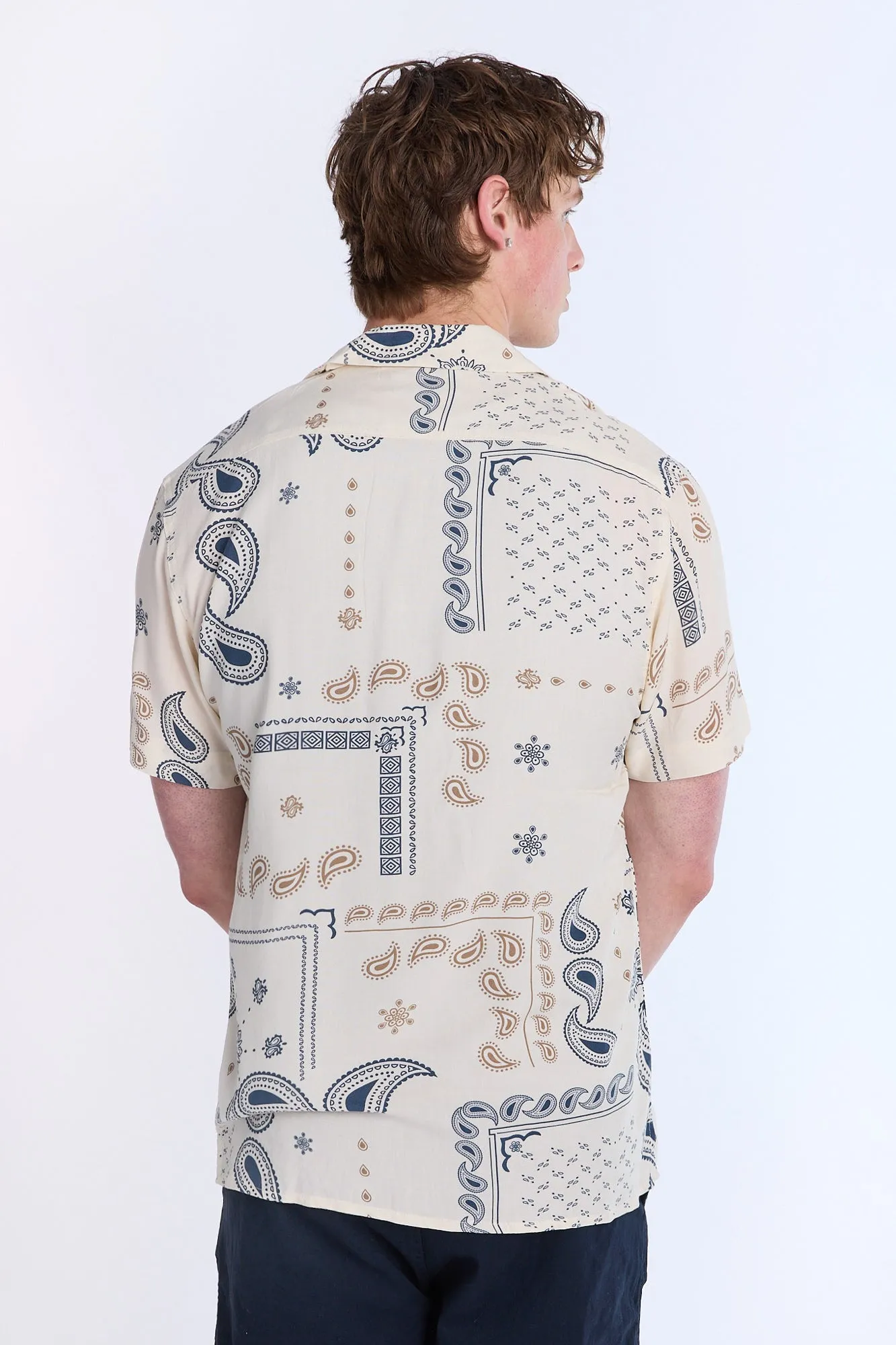 Bandana Short Sleeve Resort Shirt sold by Bluenotes product image thumbnail 3