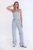 Strapless Baggy Denim Jumpsuit sold by Bluenotes