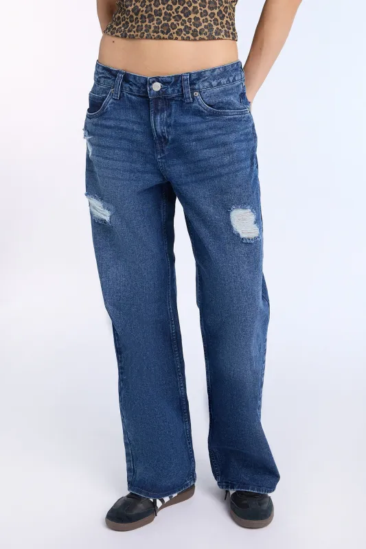 AERO Low Rise Baggy Jeans sold by Bluenotes