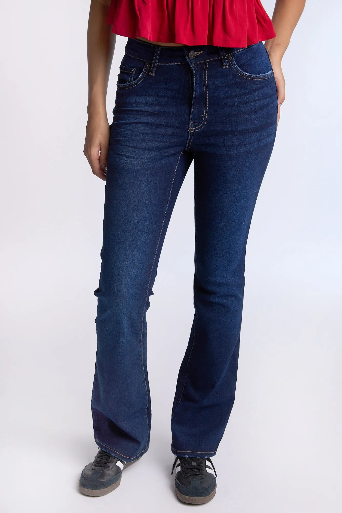 AERO Mid Rise Bootcut Jeans sold by Bluenotes