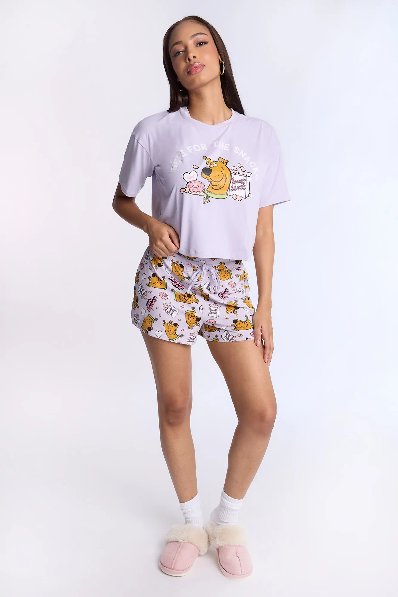 Scooby-Doo! Graphic Super Soft Pajama Tee And Shorts 2-Piece Set sold by Bluenotes product image thumbnail 4