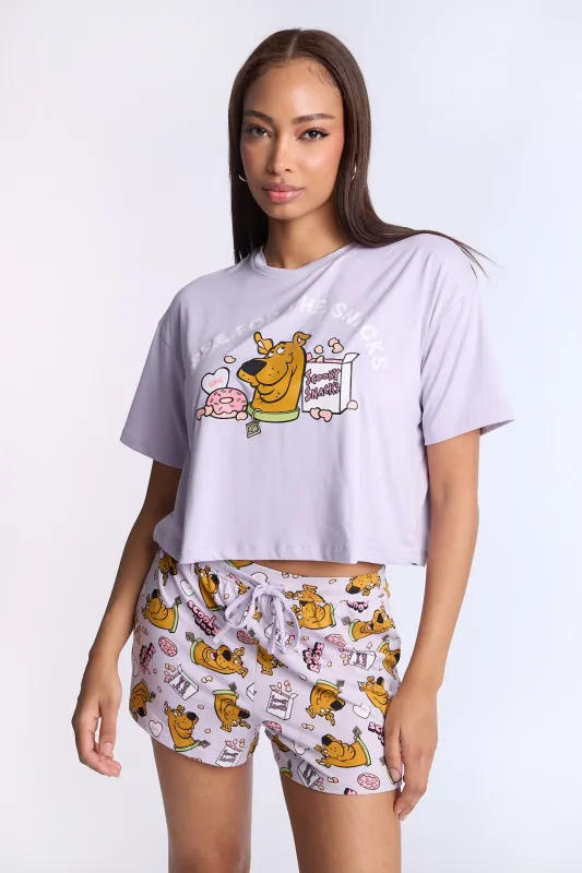 Scooby-Doo! Graphic Super Soft Pajama Tee And Shorts 2-Piece Set sold by Bluenotes