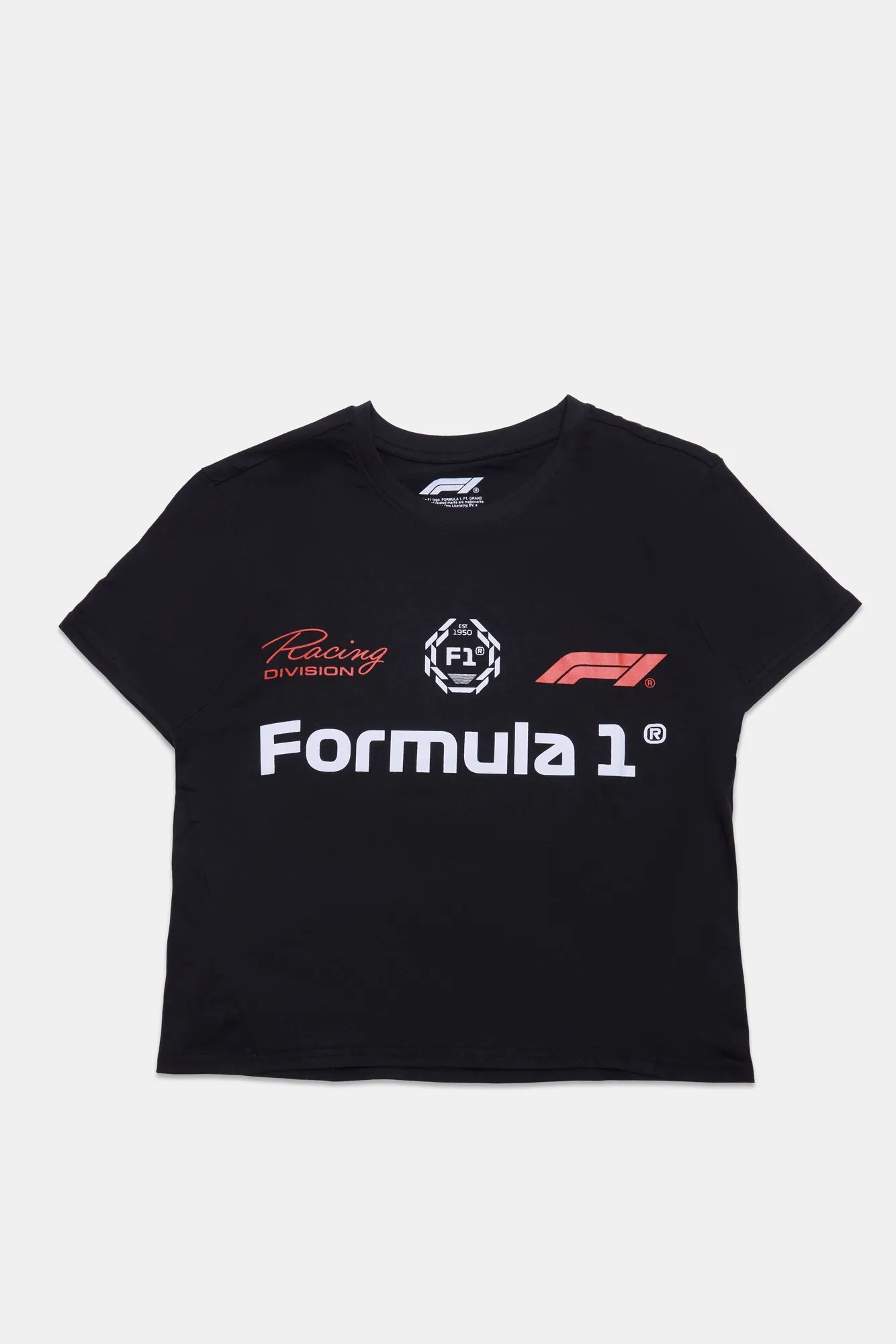 Formula 1 Graphic Boxy Cropped Tee sold by Bluenotes
