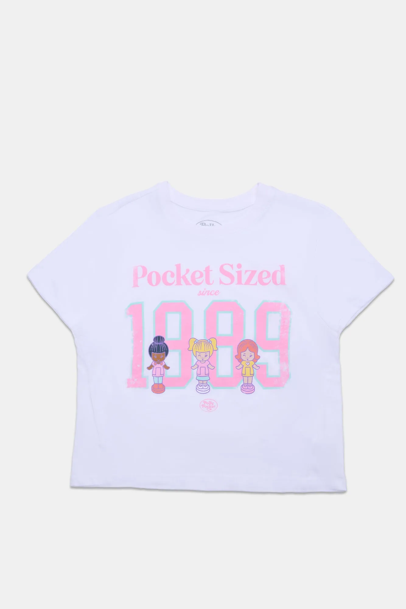 Polly Pocket Pocket Size Since 1989 Graphic Boxy Cropped Tee sold by Bluenotes